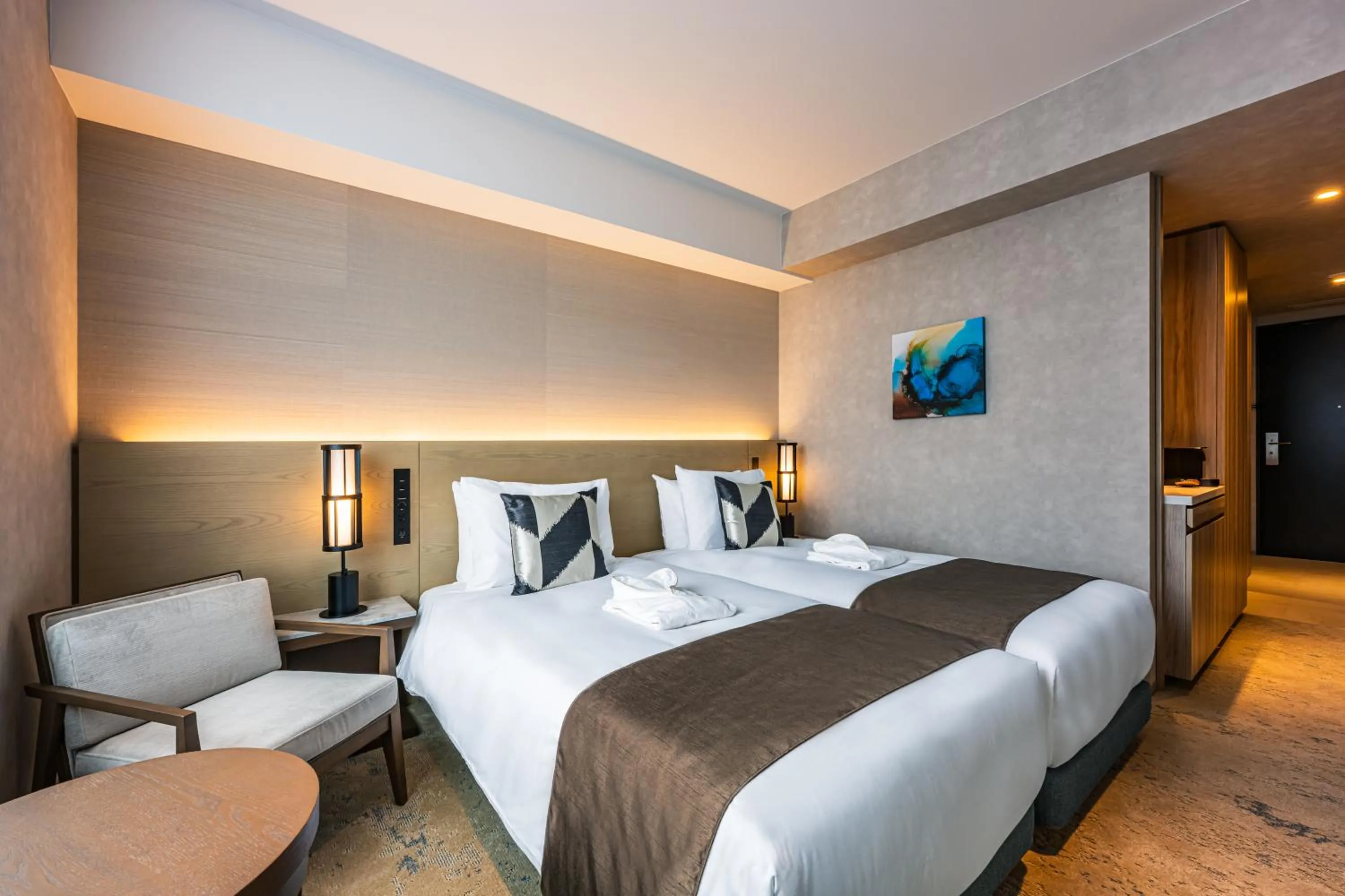 Bed in The Gate Hotel Fukuoka by Hulic