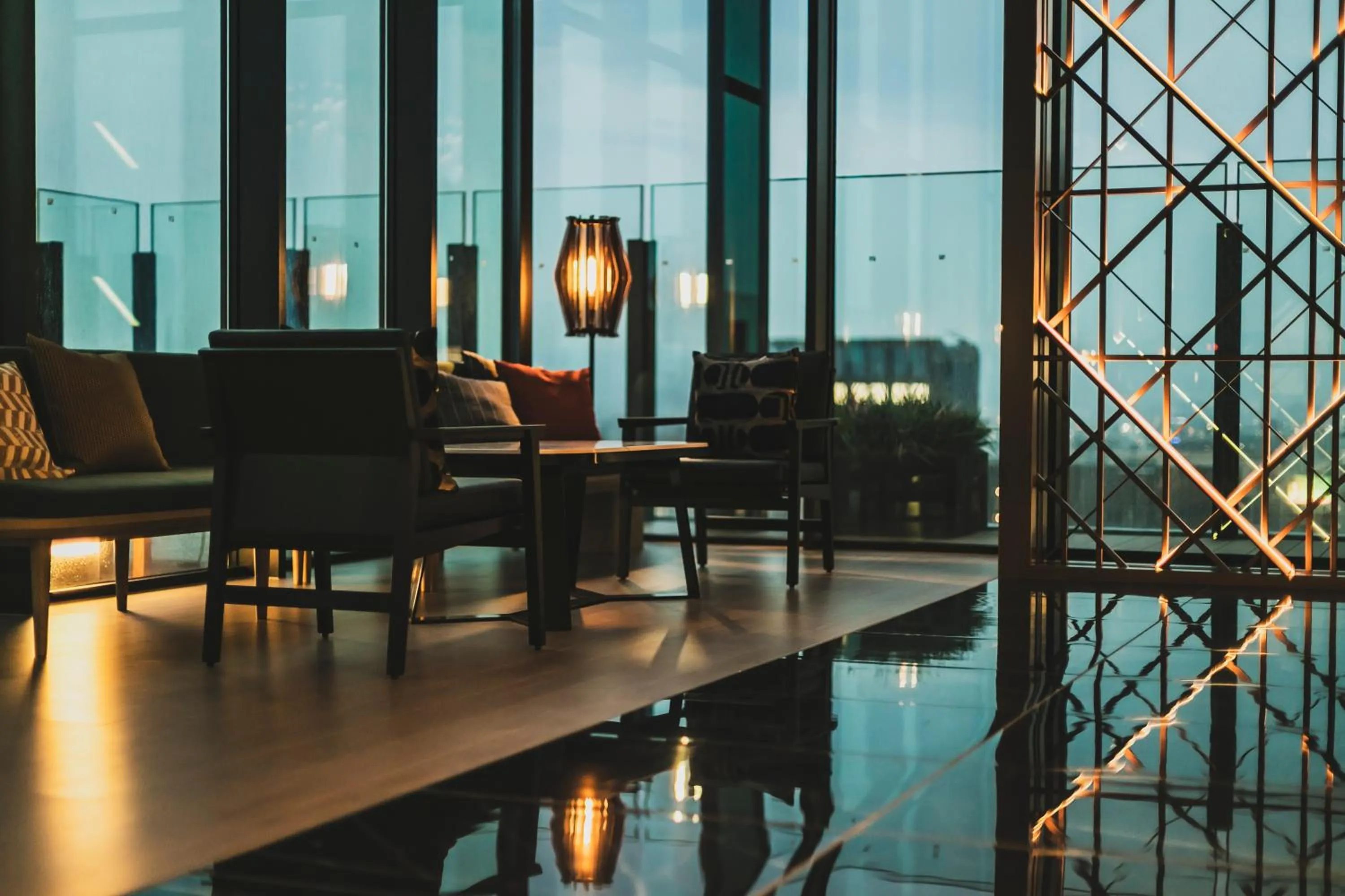 Lobby or reception in The Gate Hotel Fukuoka by Hulic