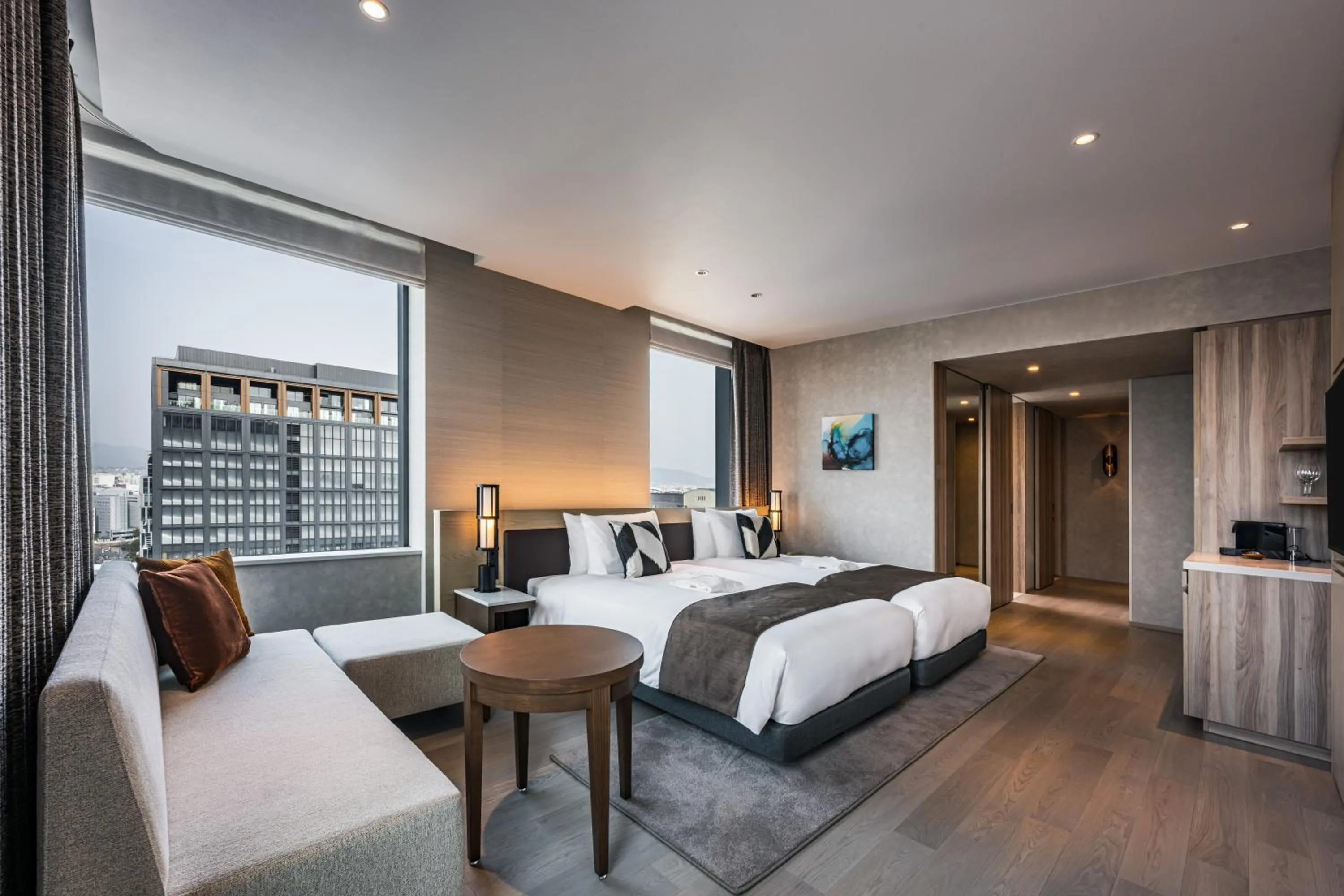 Photo of the whole room, Bed in The Gate Hotel Fukuoka by Hulic