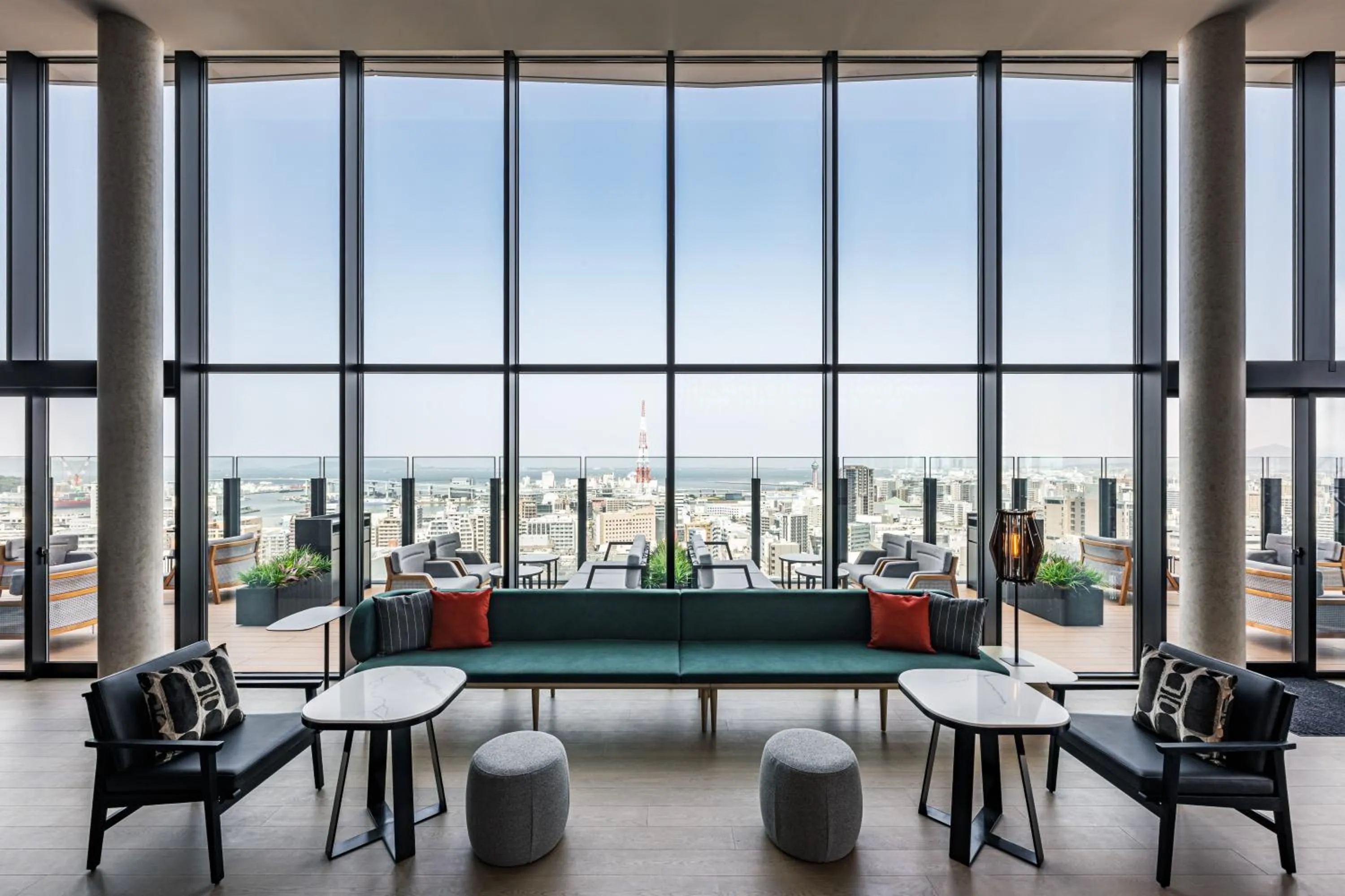 Lobby or reception in The Gate Hotel Fukuoka by Hulic