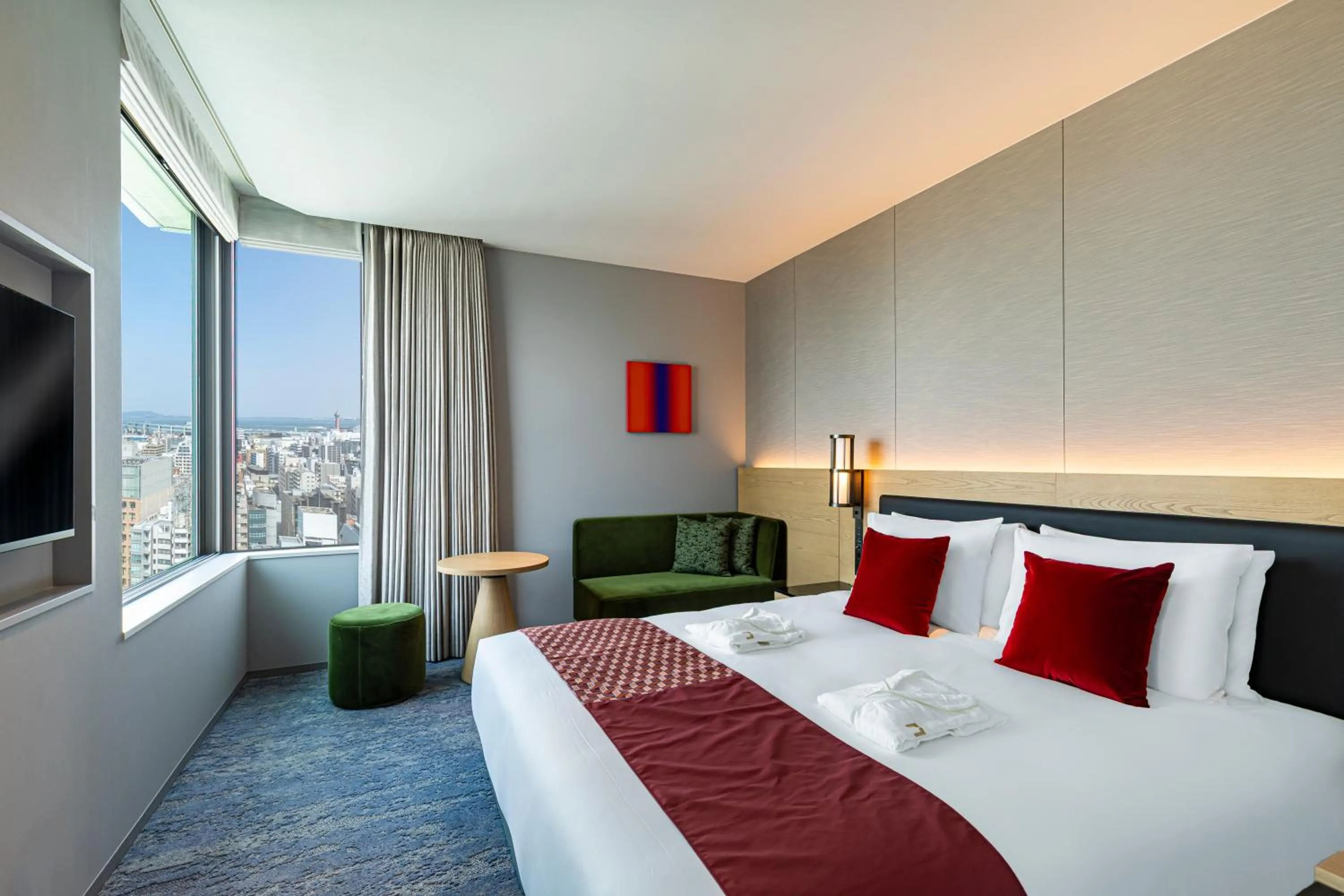 Bed in The Gate Hotel Fukuoka by Hulic