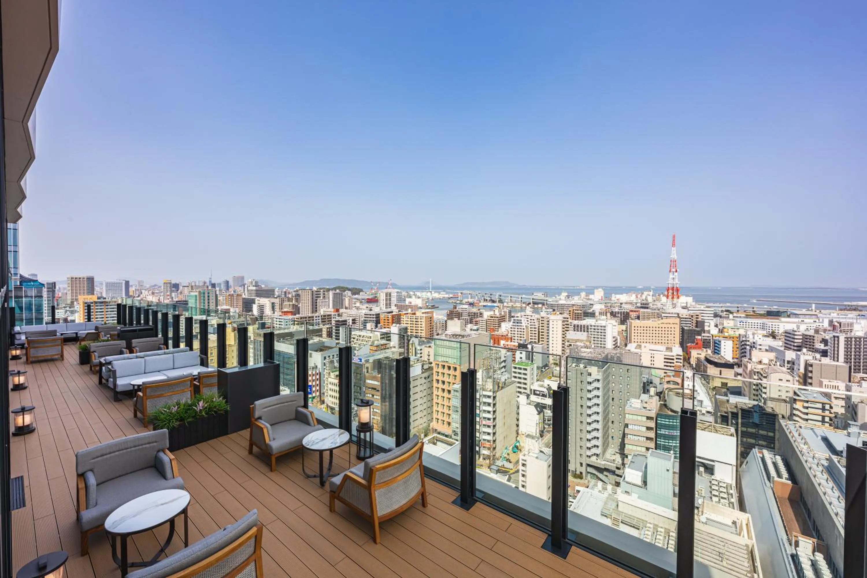 Balcony/Terrace in The Gate Hotel Fukuoka by Hulic