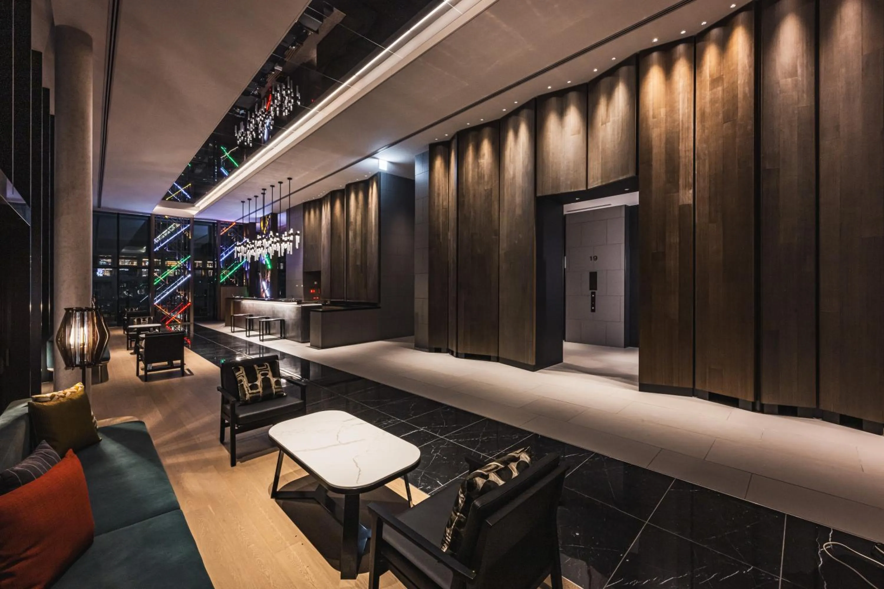 Lobby or reception in The Gate Hotel Fukuoka by Hulic