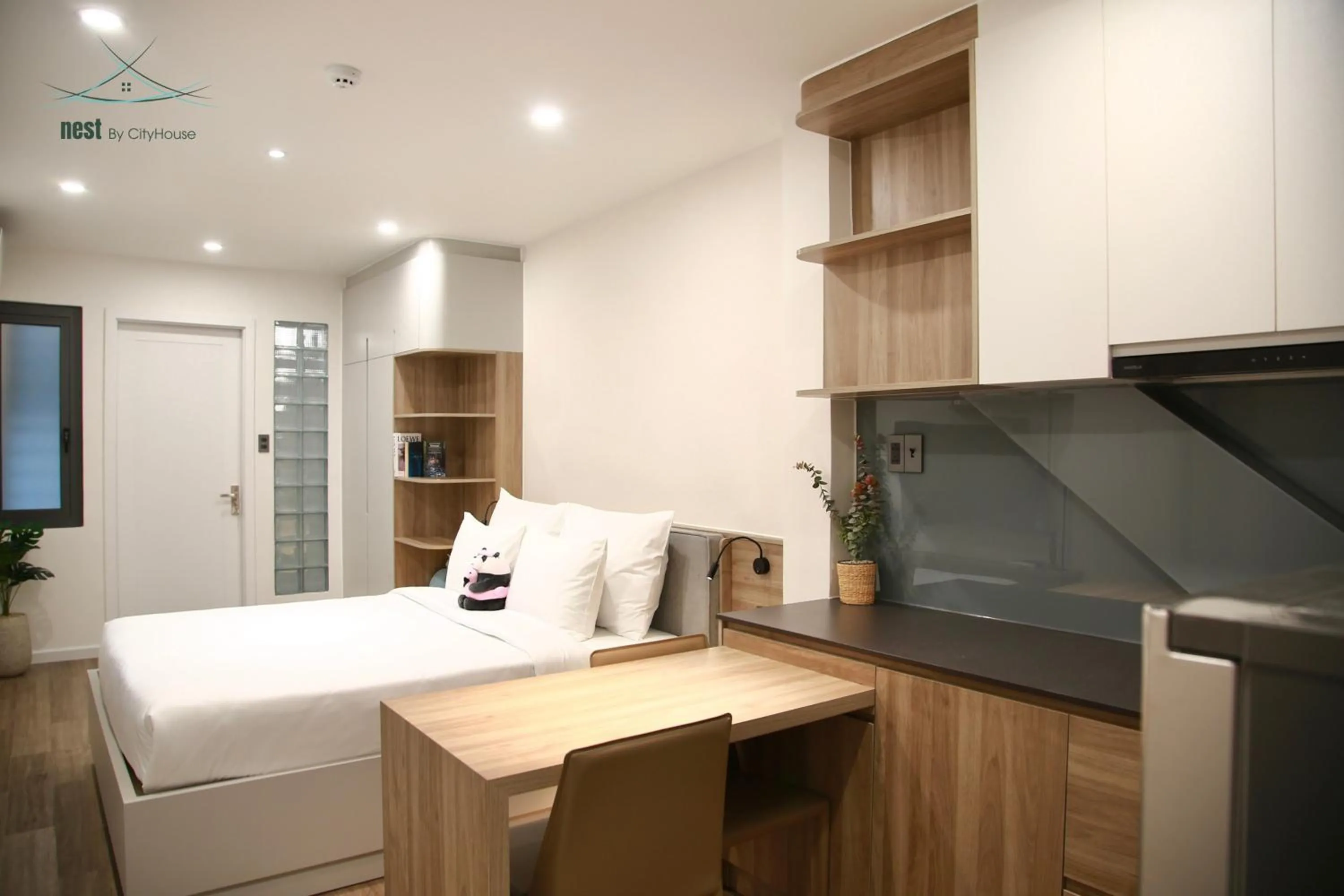 Bed in Cityhouse - Nest Minh Khai