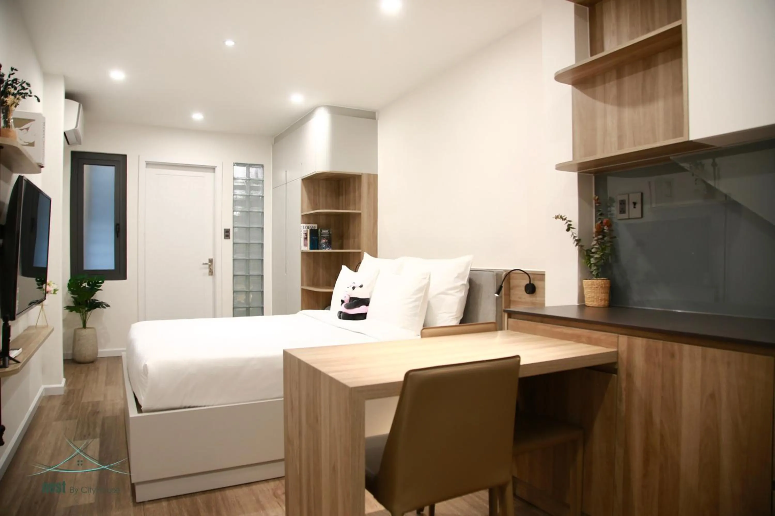 Bed in Cityhouse - Nest Minh Khai