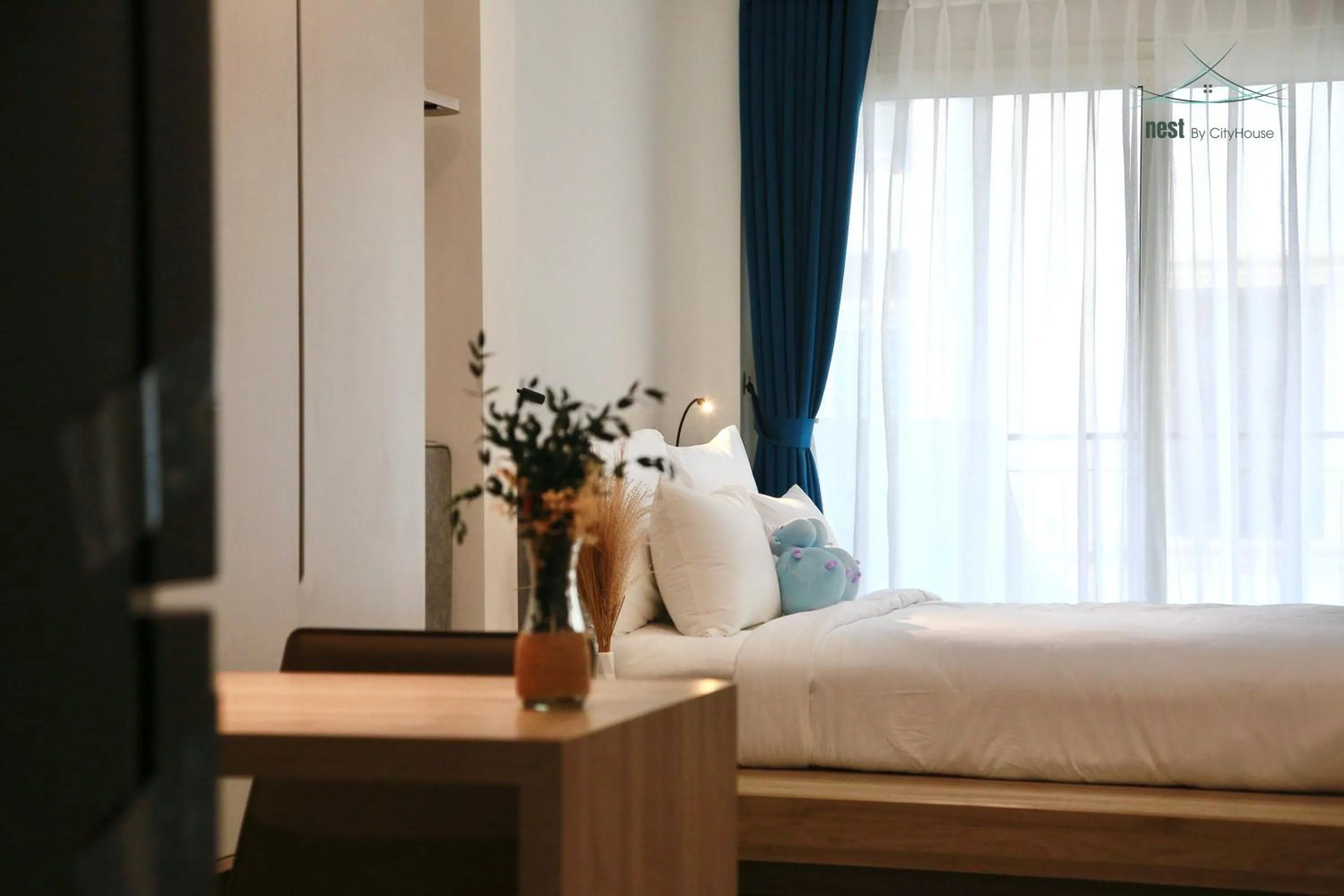 Bed in Cityhouse - Nest Minh Khai