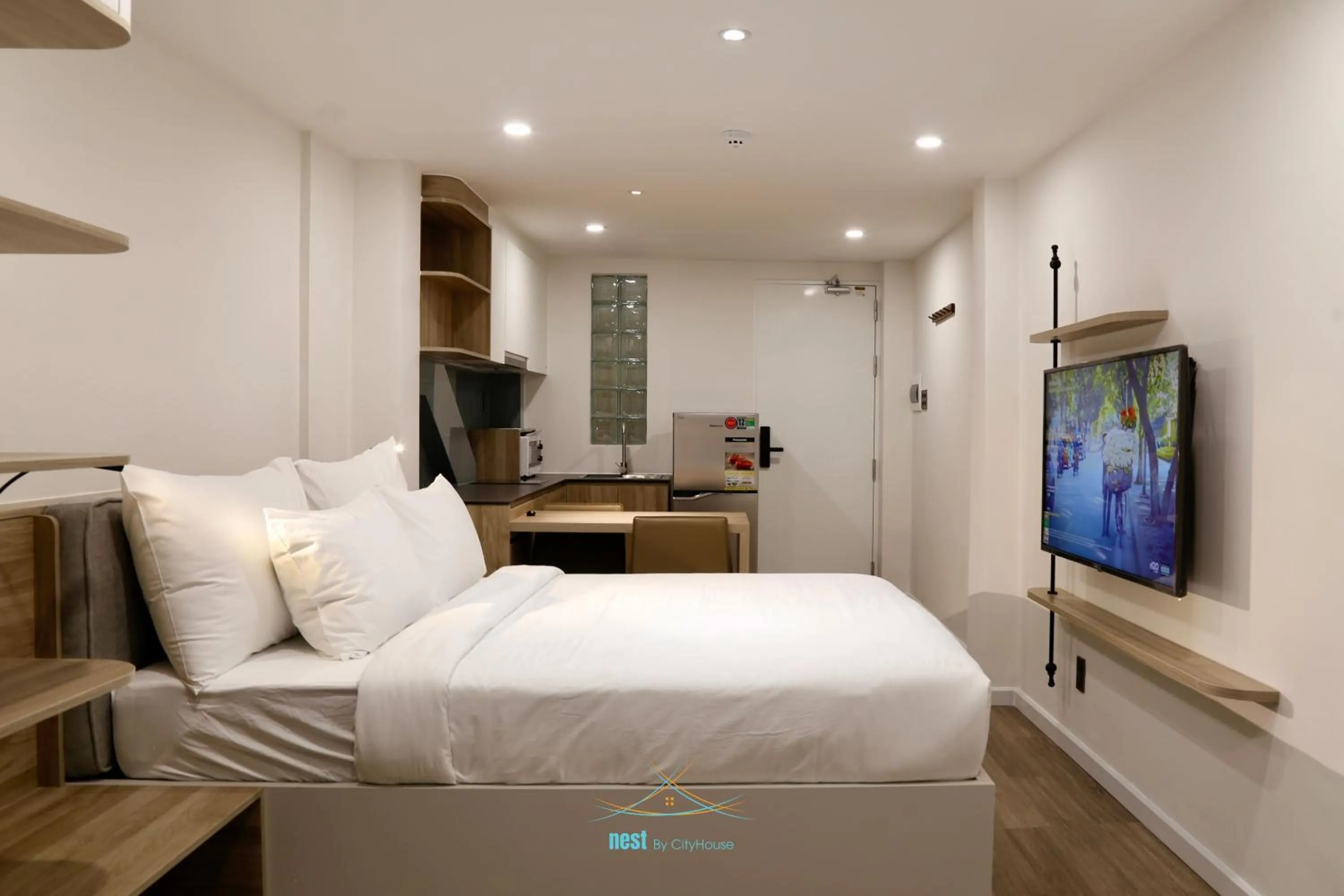 Bed in Cityhouse - Nest Minh Khai