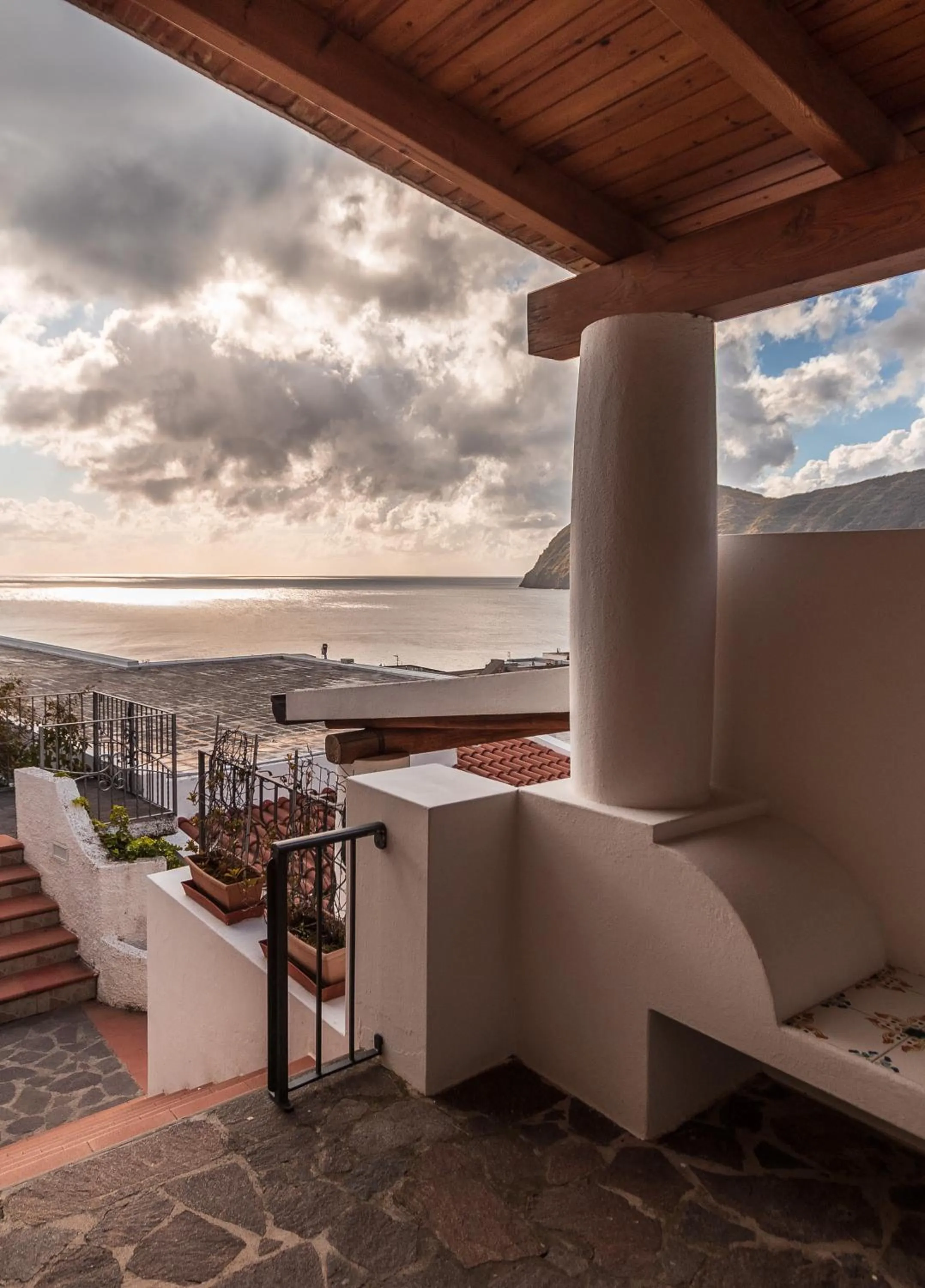 Patio in Hotel Residence La Villetta