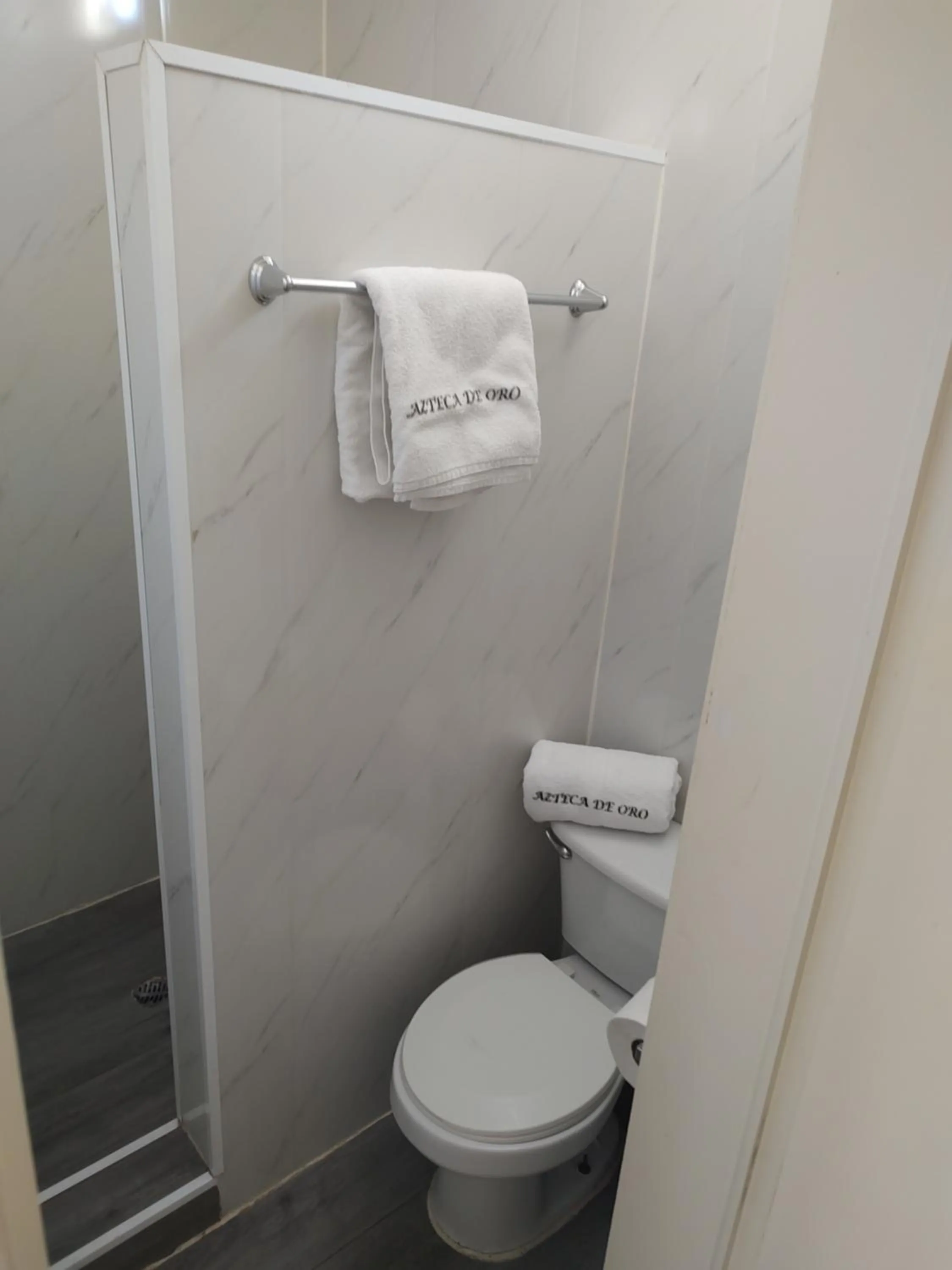 Bathroom in Hotel Azteca de Oro Mexicali