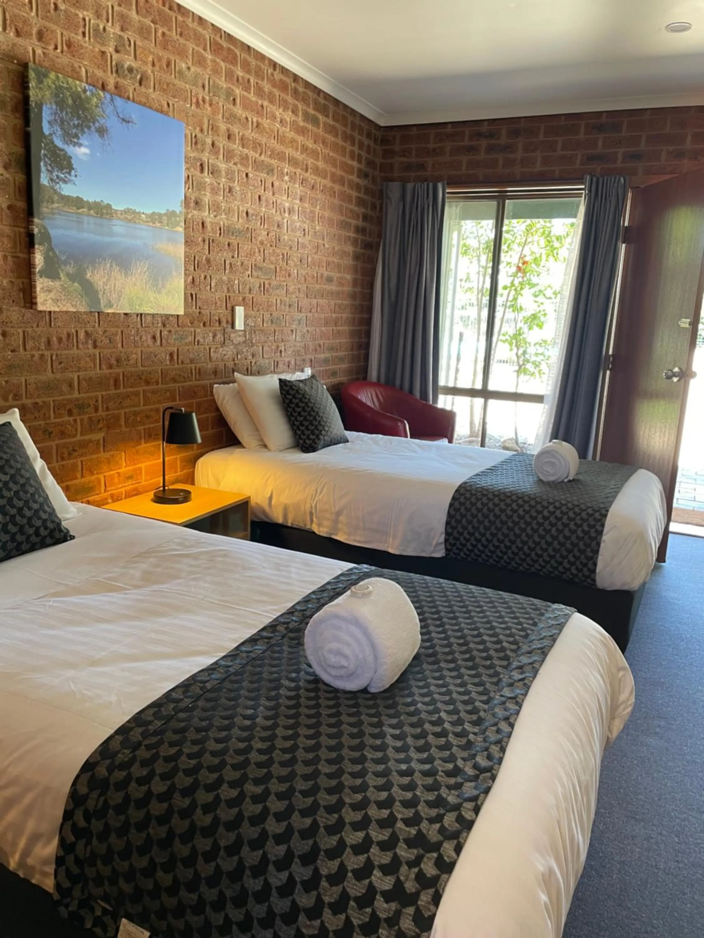 Bedroom, Bed in Milawa Motel