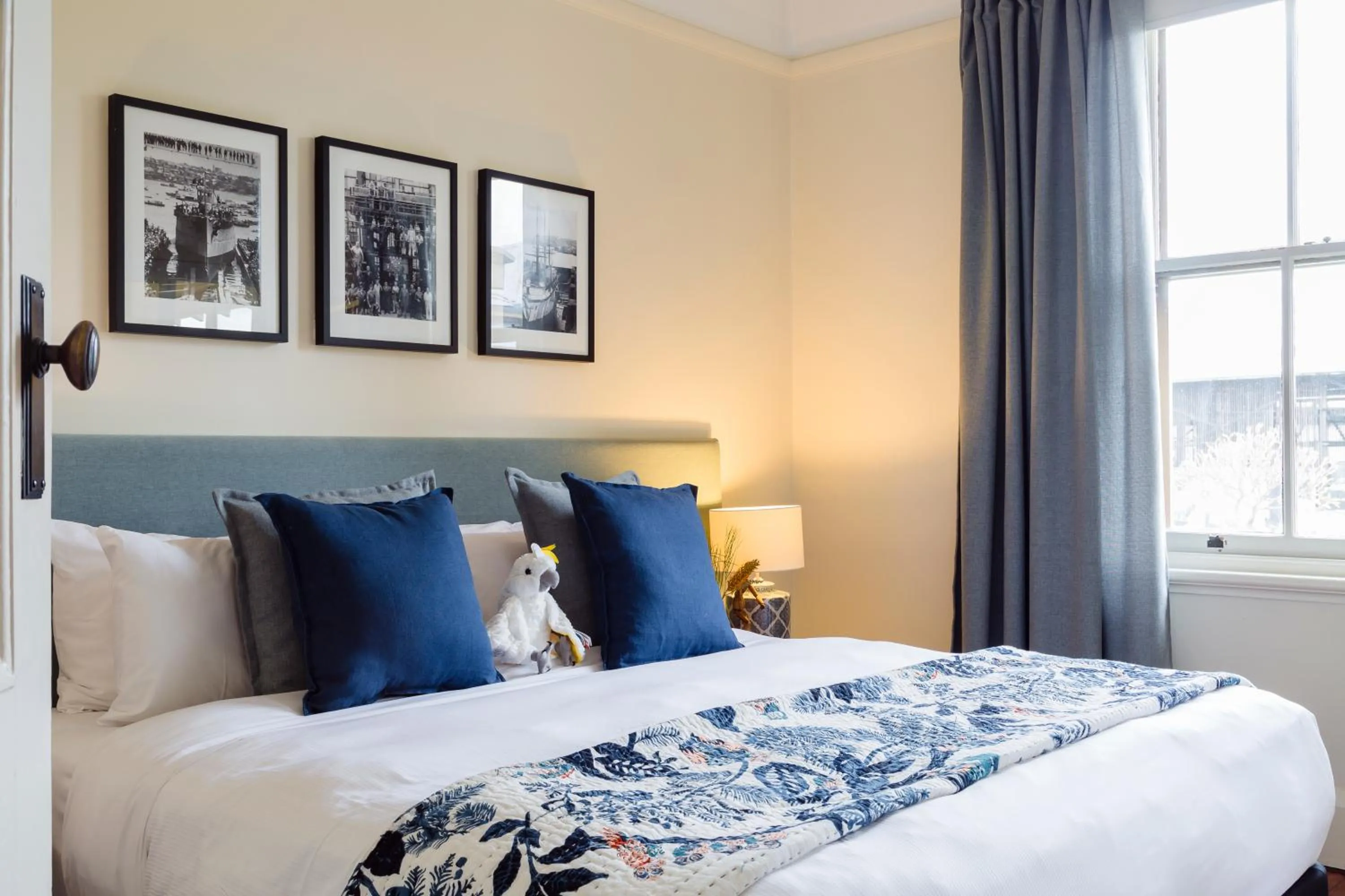 Bed in Cockatoo Island Accommodation