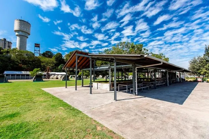 Communal kitchen in Cockatoo Island Accommodation