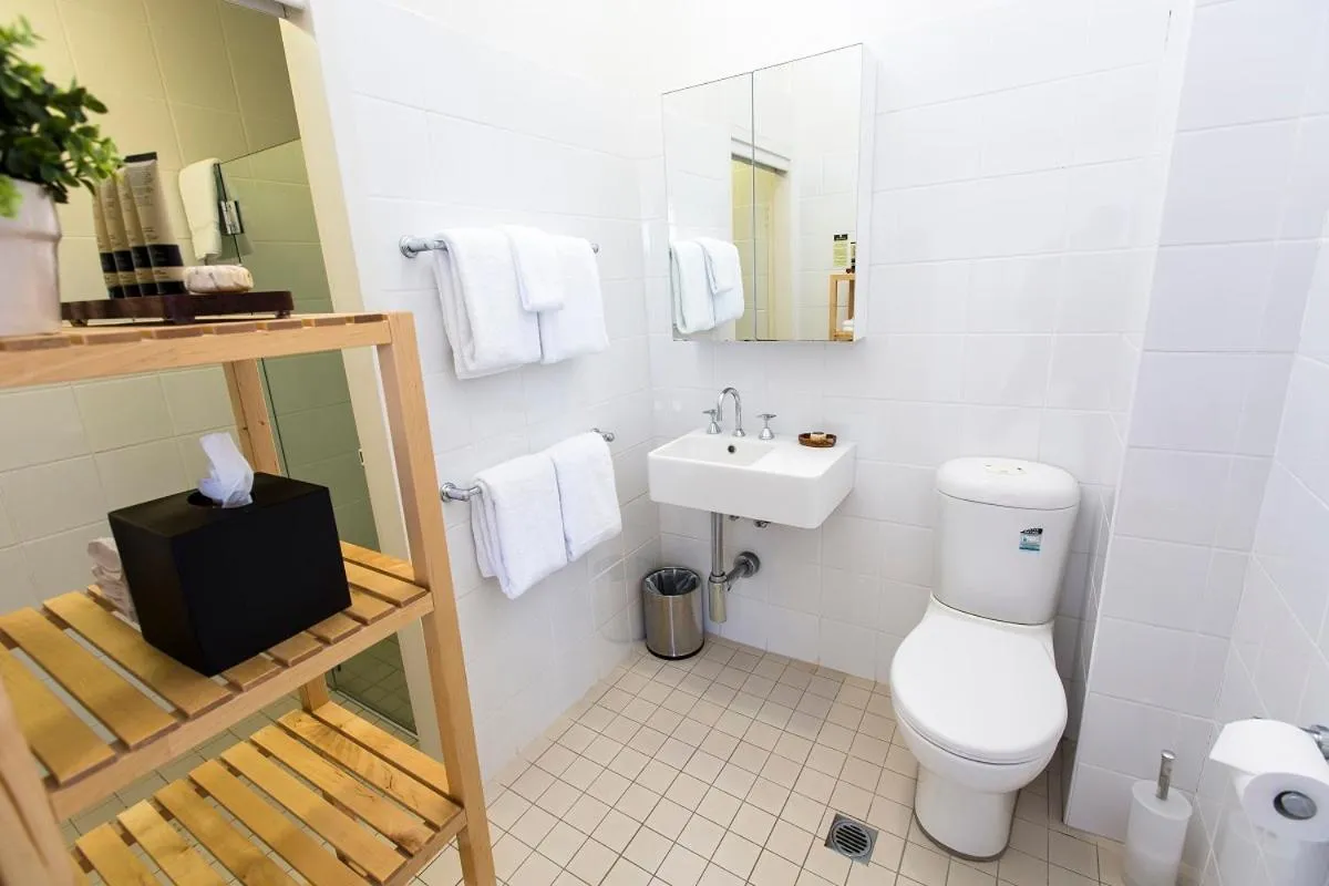 Shower in Cockatoo Island Accommodation