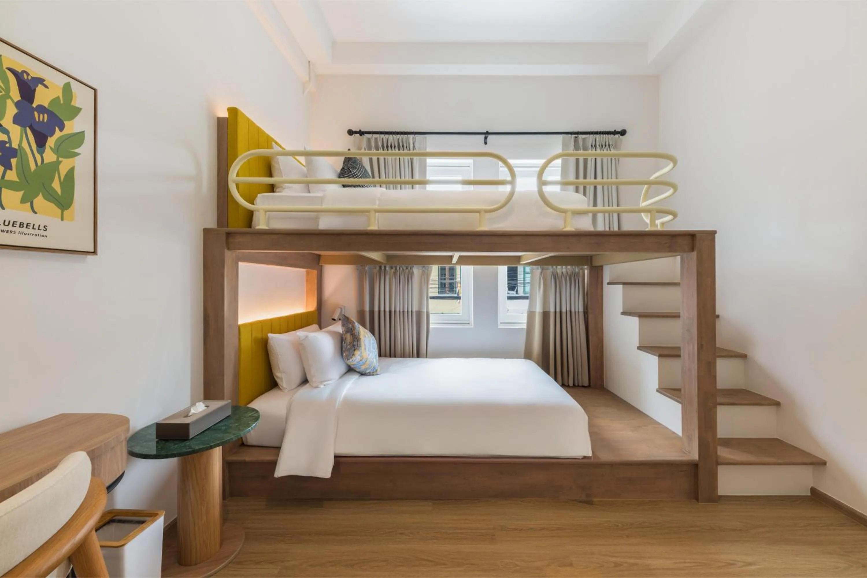 Bed in Upstairs at Ton Ton