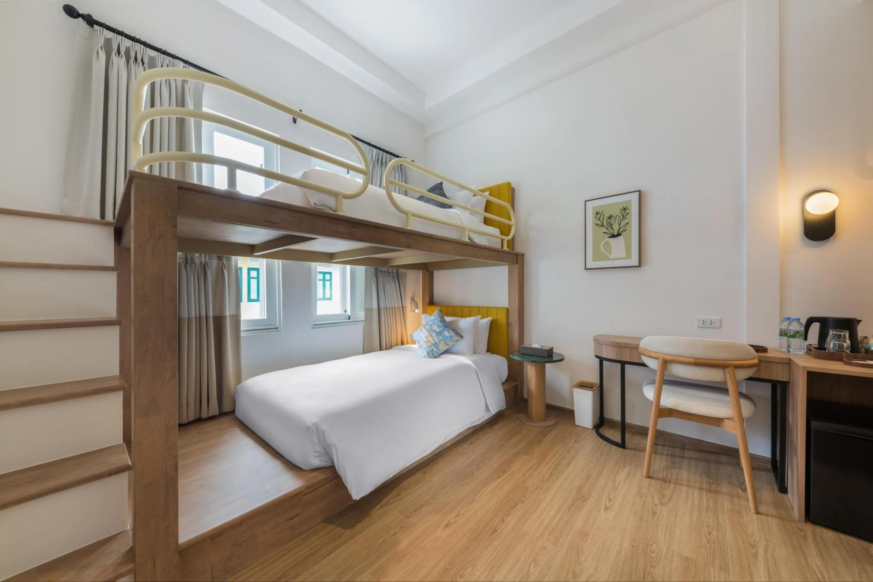 Bed in Upstairs at Ton Ton