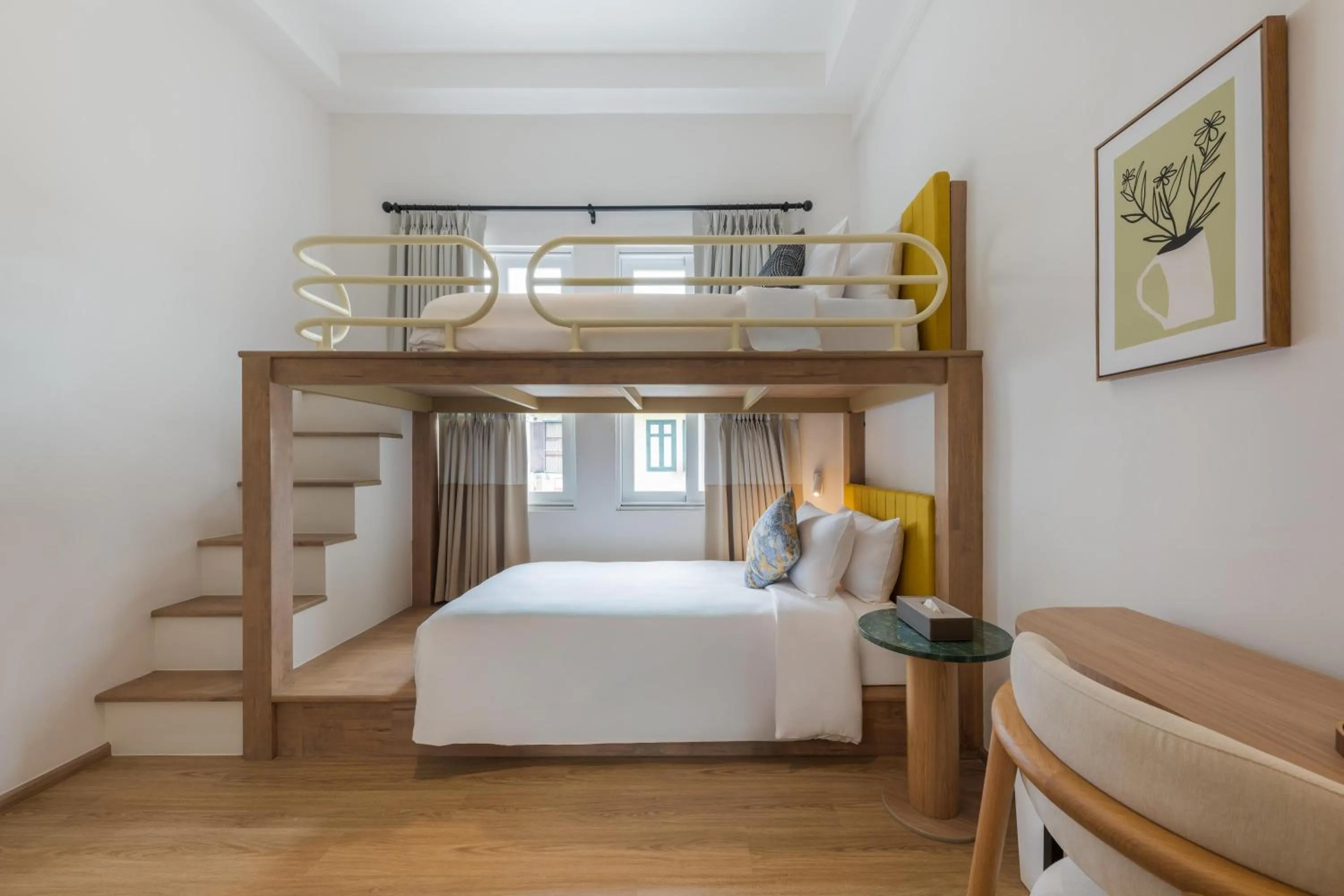 Bed in Upstairs at Ton Ton