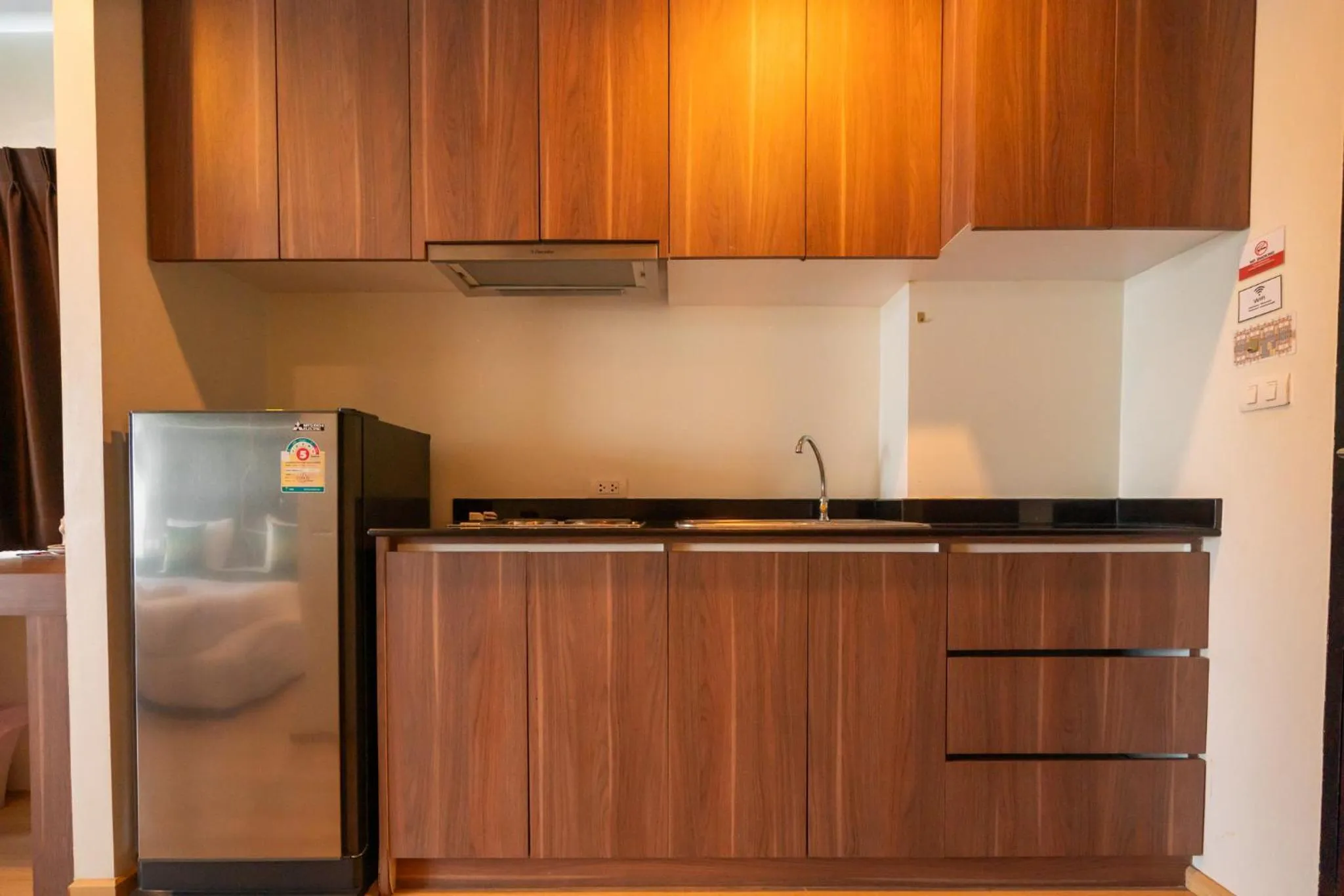 Kitchen or kitchenette in Golden Manora Hotel Bangtao Beach Phuket