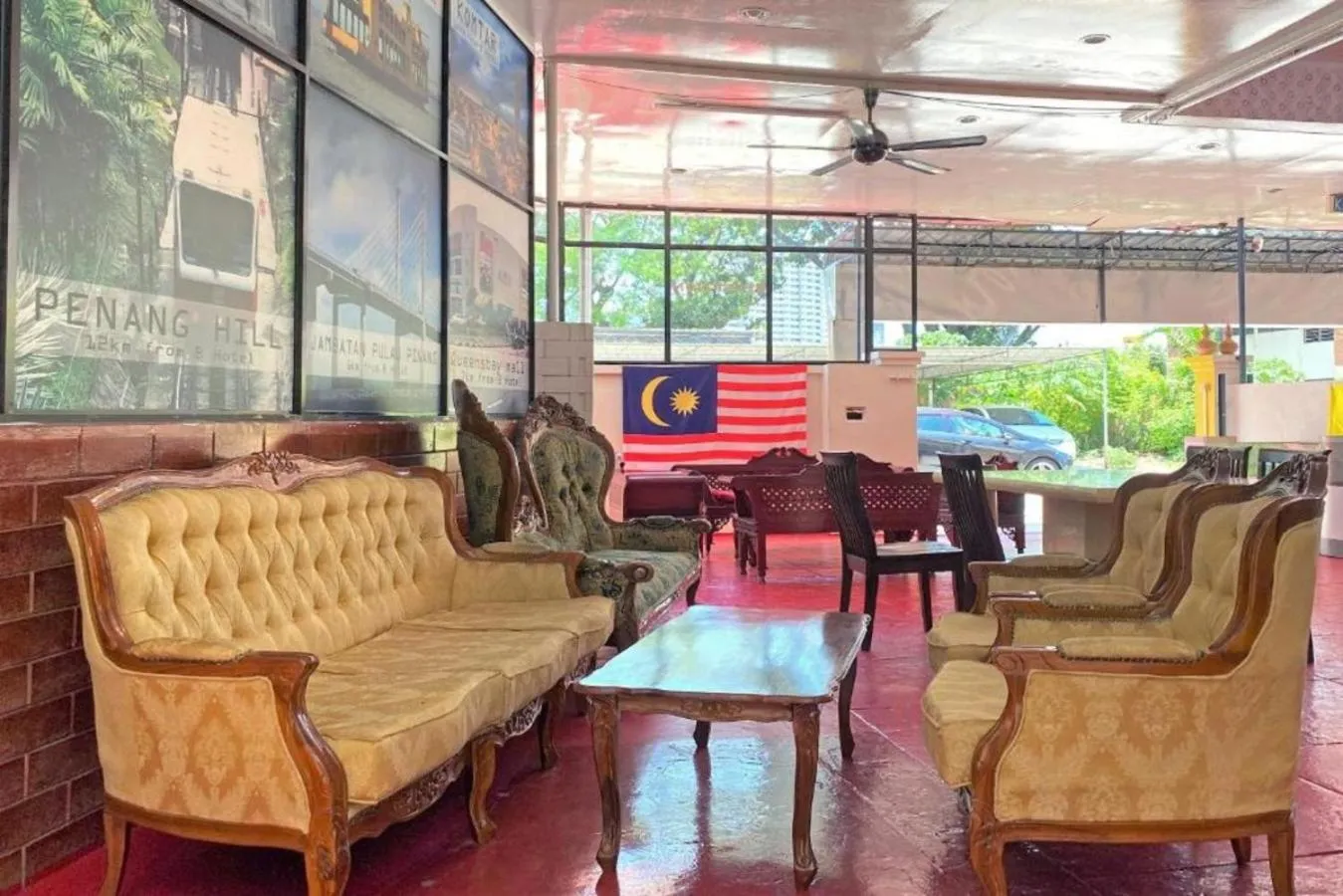 Seating area in B Hotel Penang