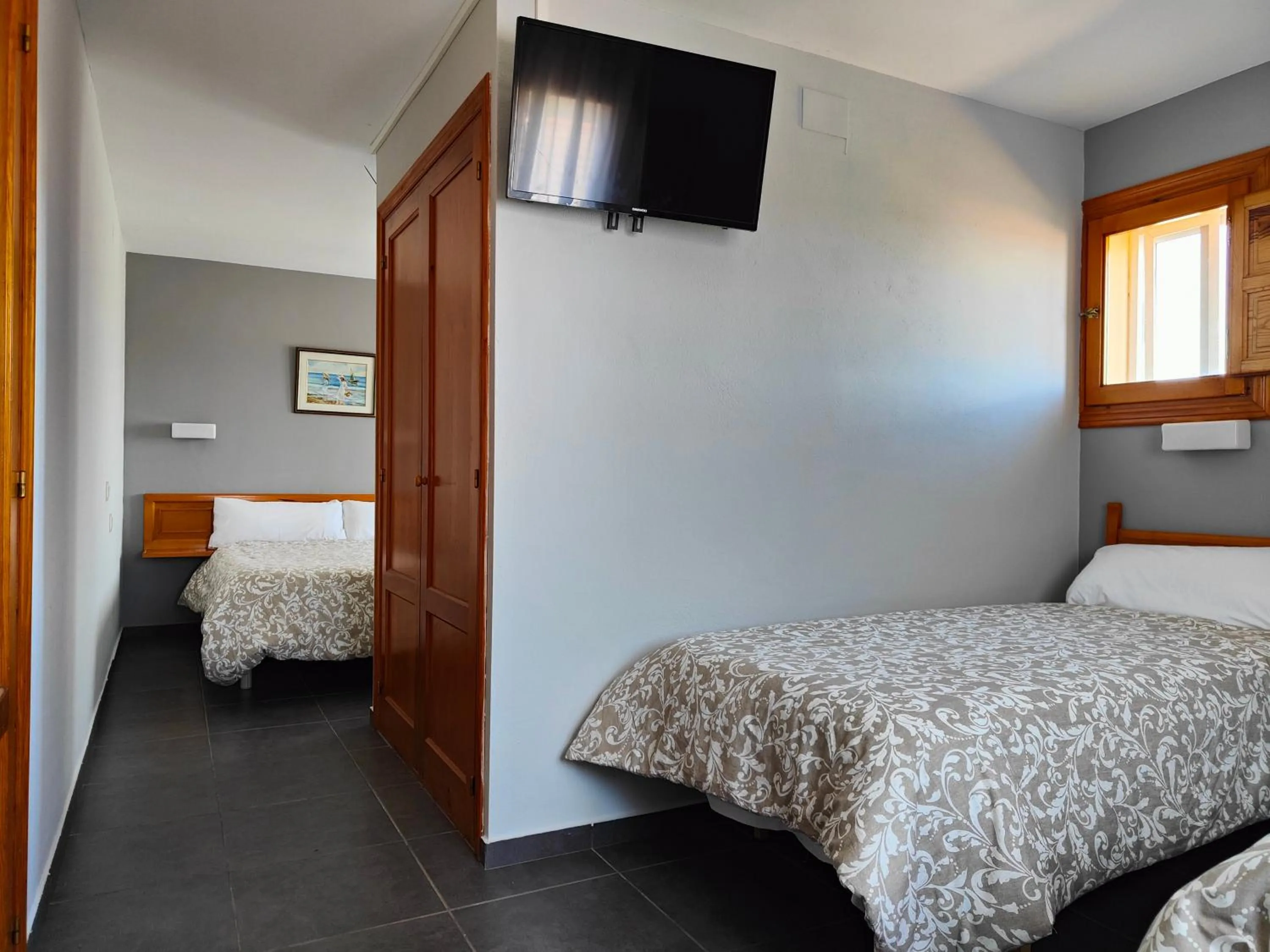 Bed in Hotel Puerta de Javalambre