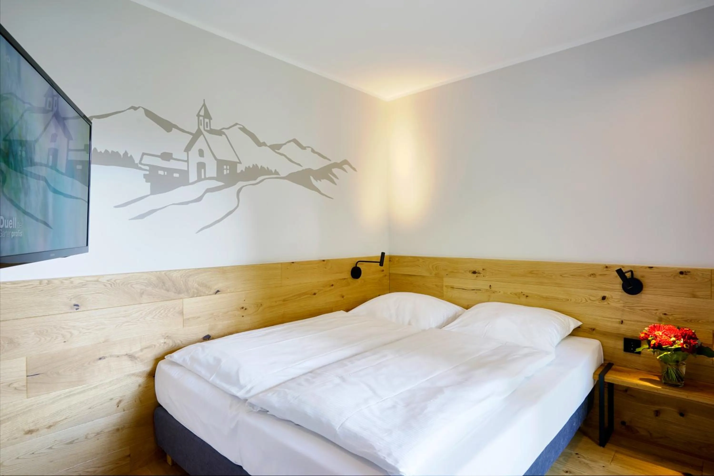 Bed in Gasthof Neuwirt Unterföhring