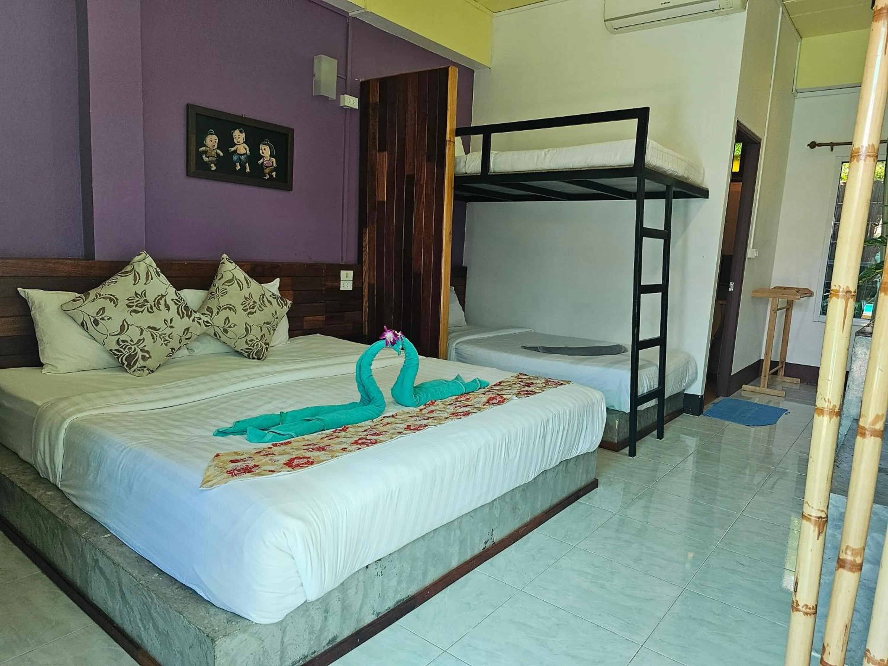 Bed in Cha-Cha Hotel