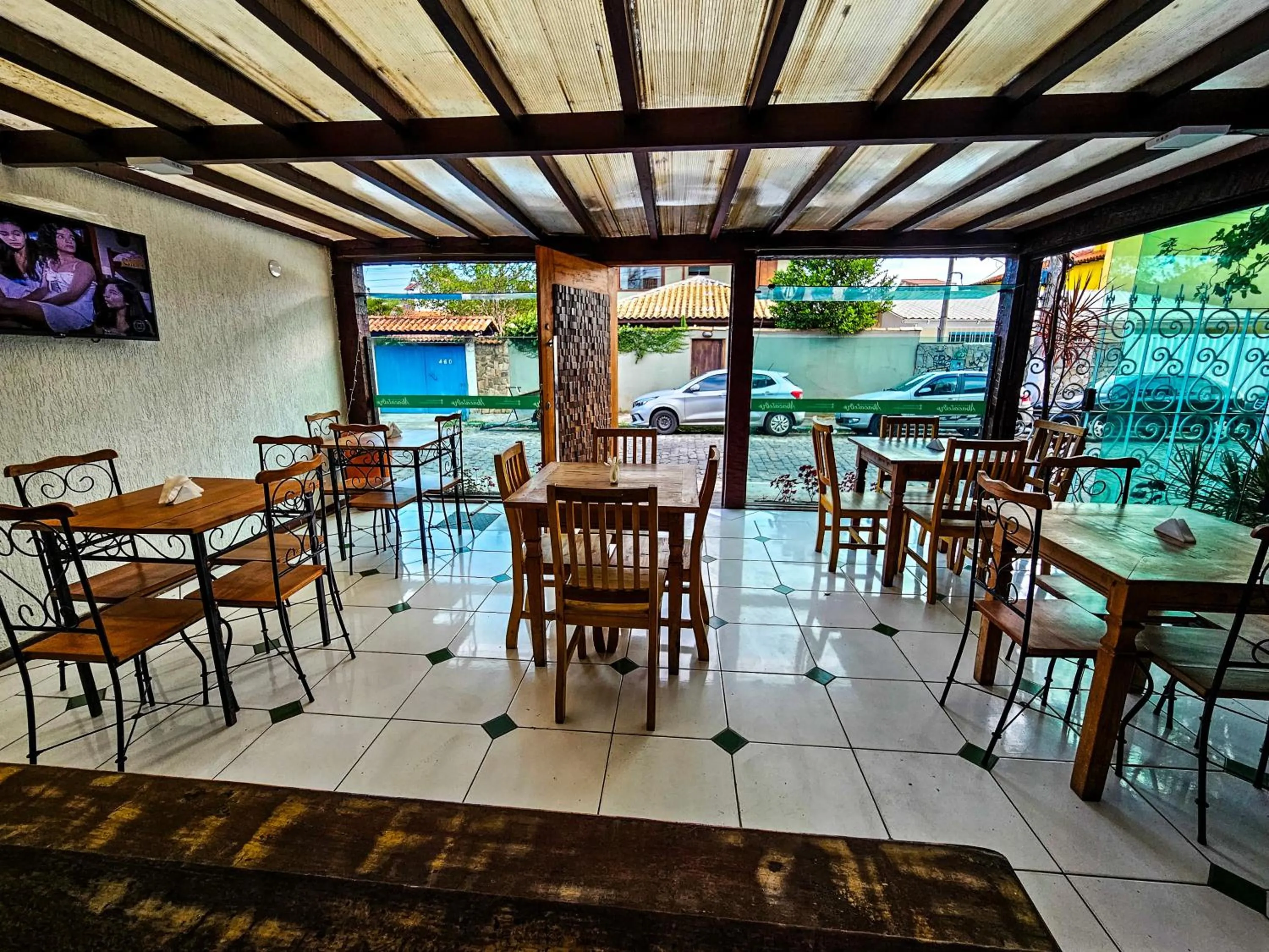 Seating area in Pousada Abacateiro