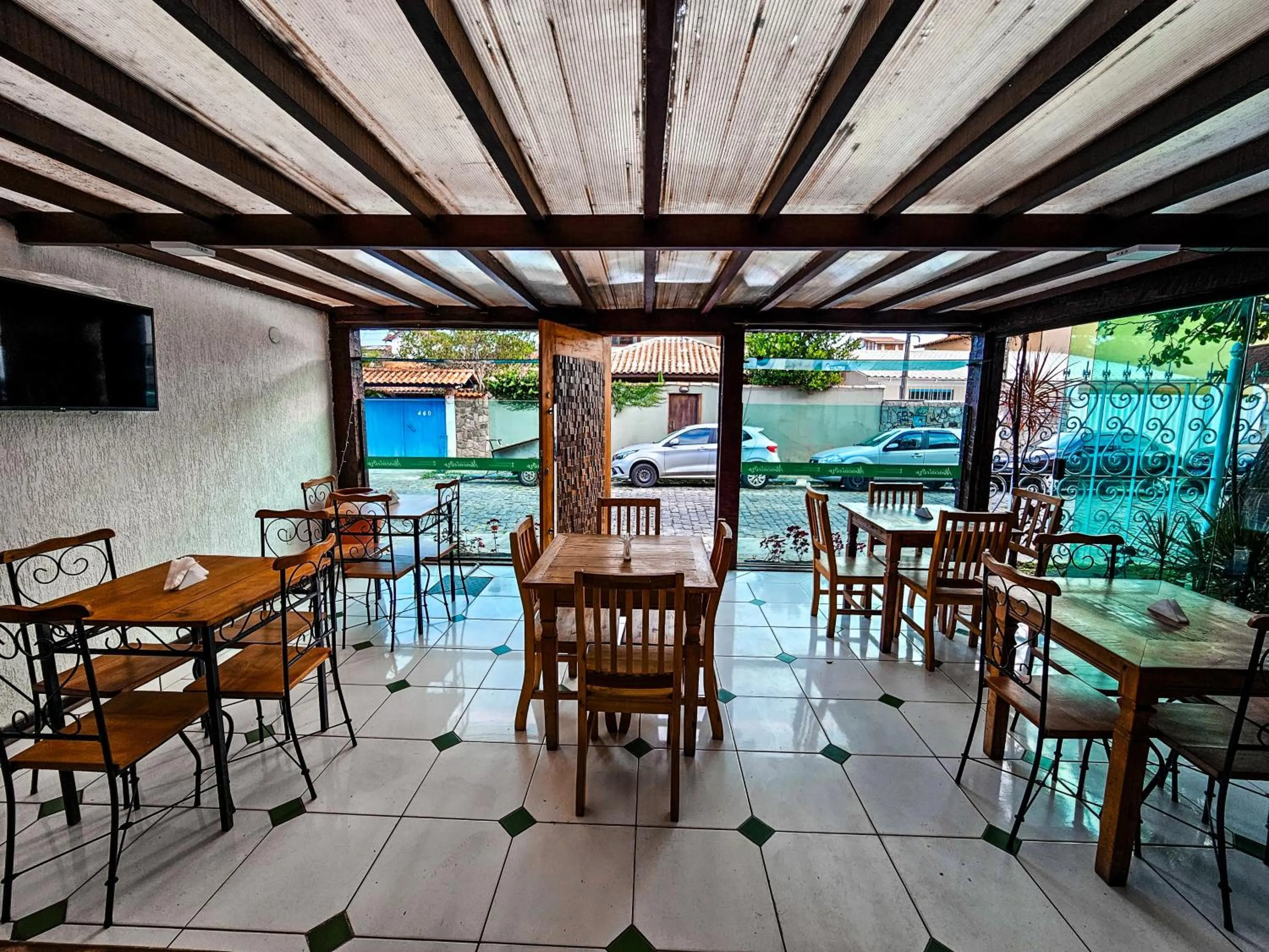 Seating area in Pousada Abacateiro