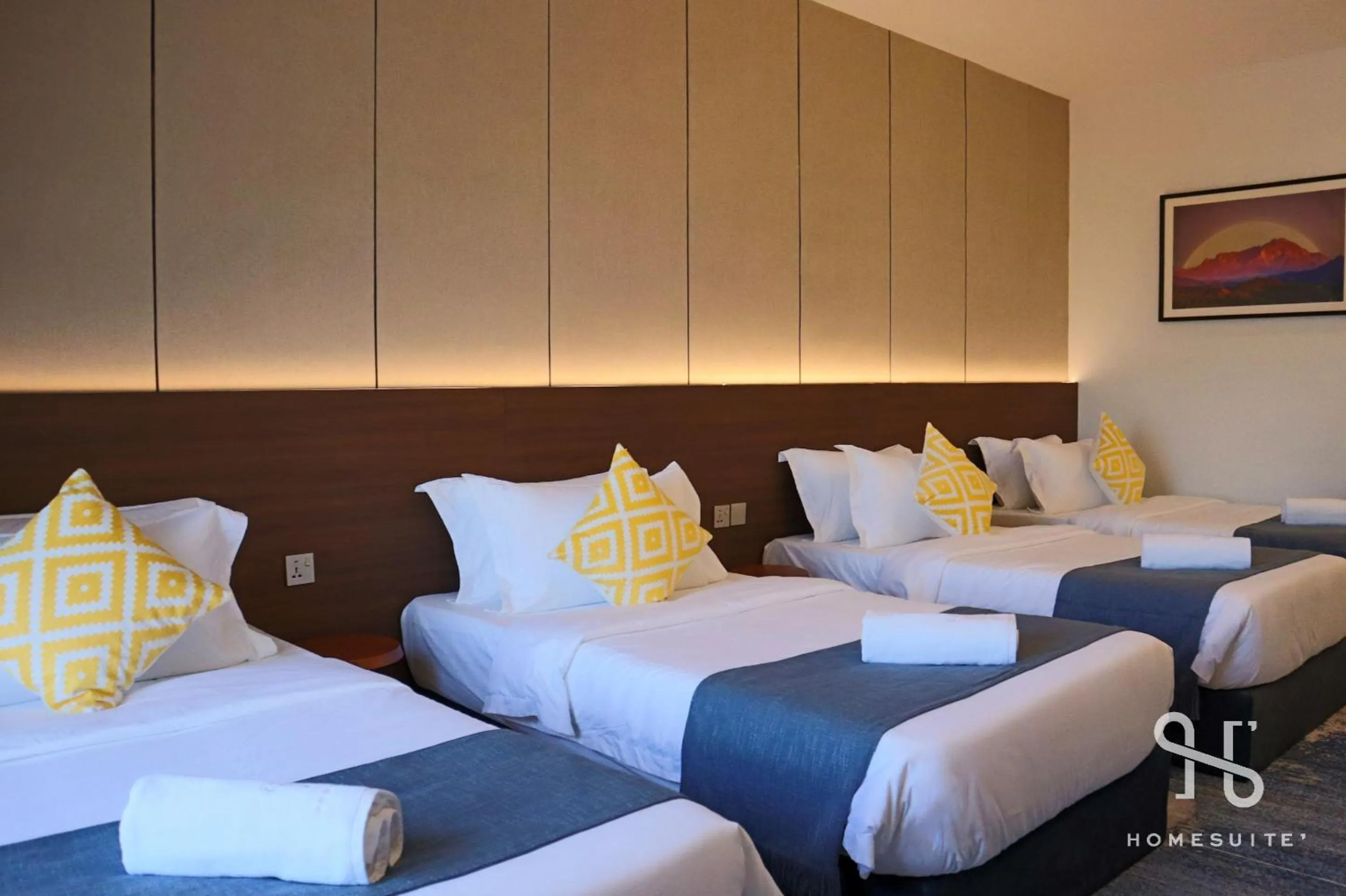 Bed in The SIGAR Hotel at Sutera Bay