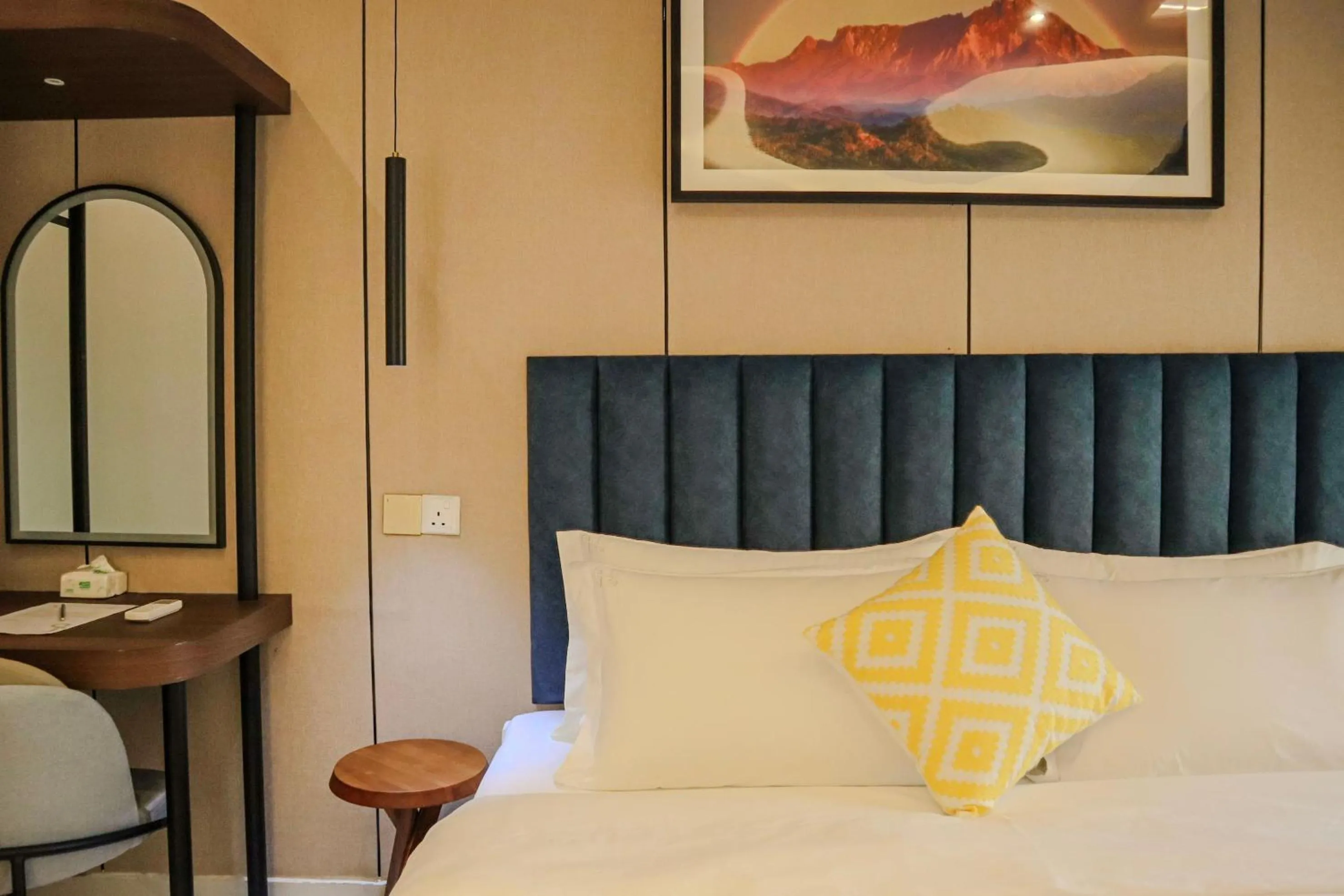 Bed in The SIGAR Hotel at Sutera Bay