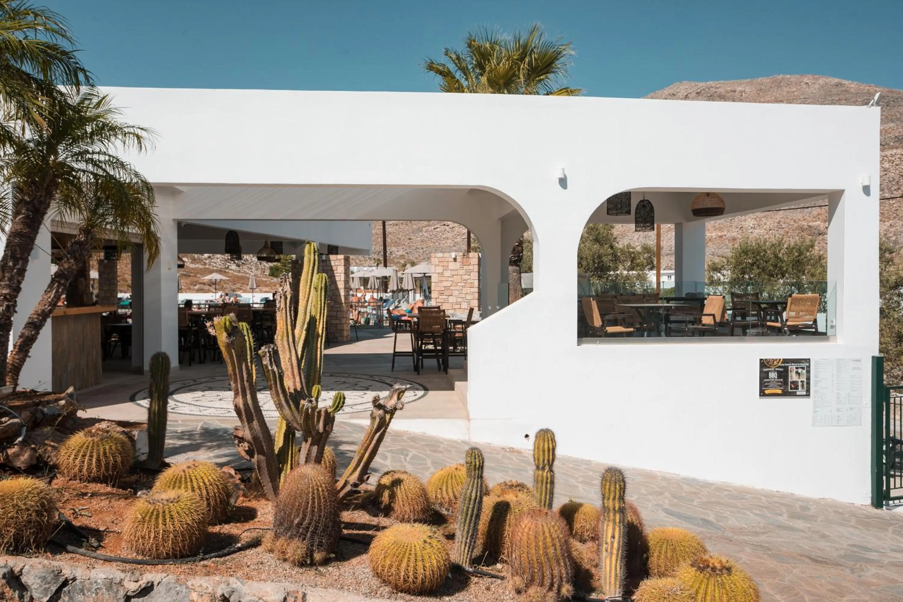 Swimming pool in 'Lindian Myth' Sea View Studios