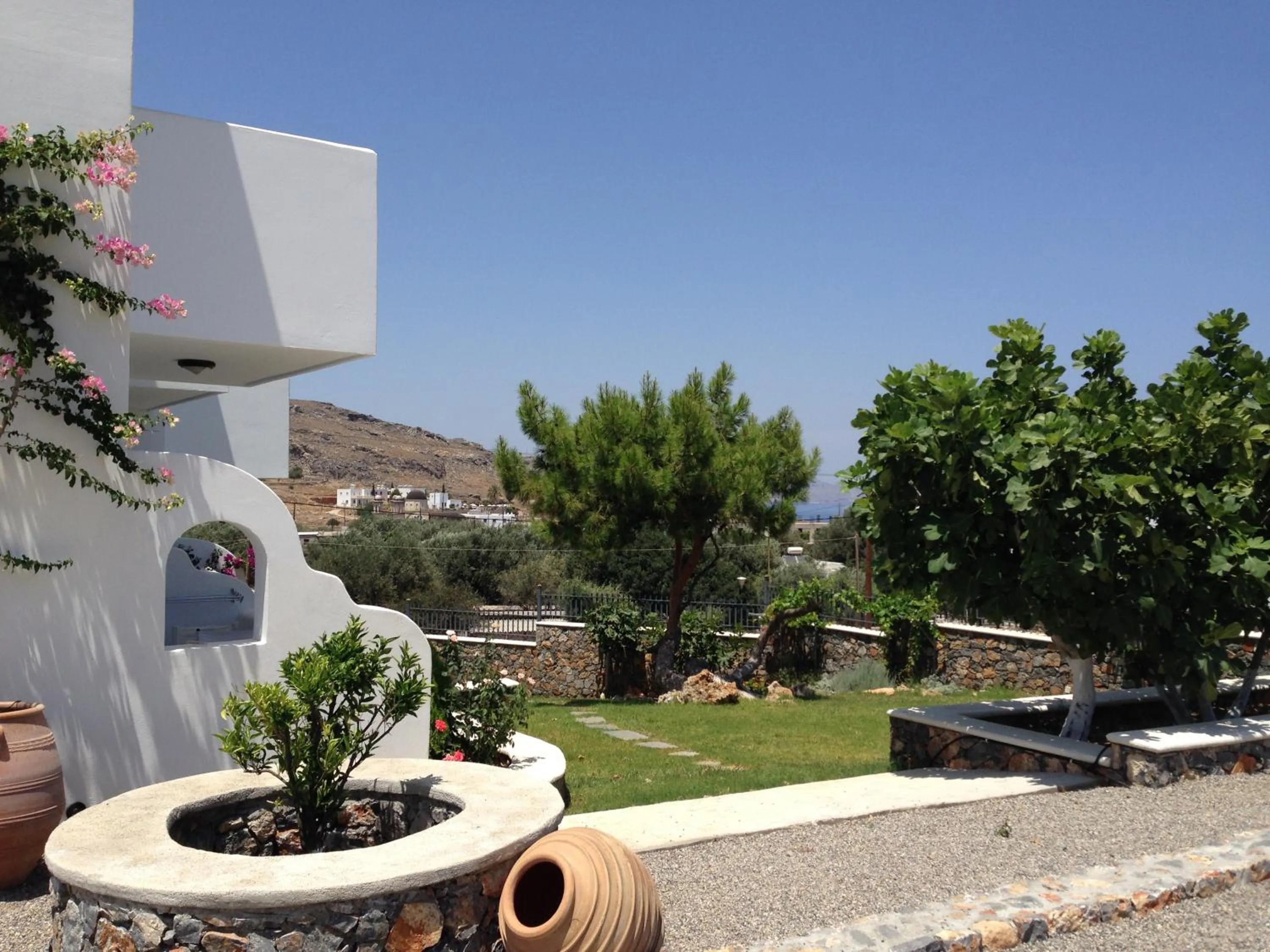 Garden in 'Lindian Myth' Sea View Studios