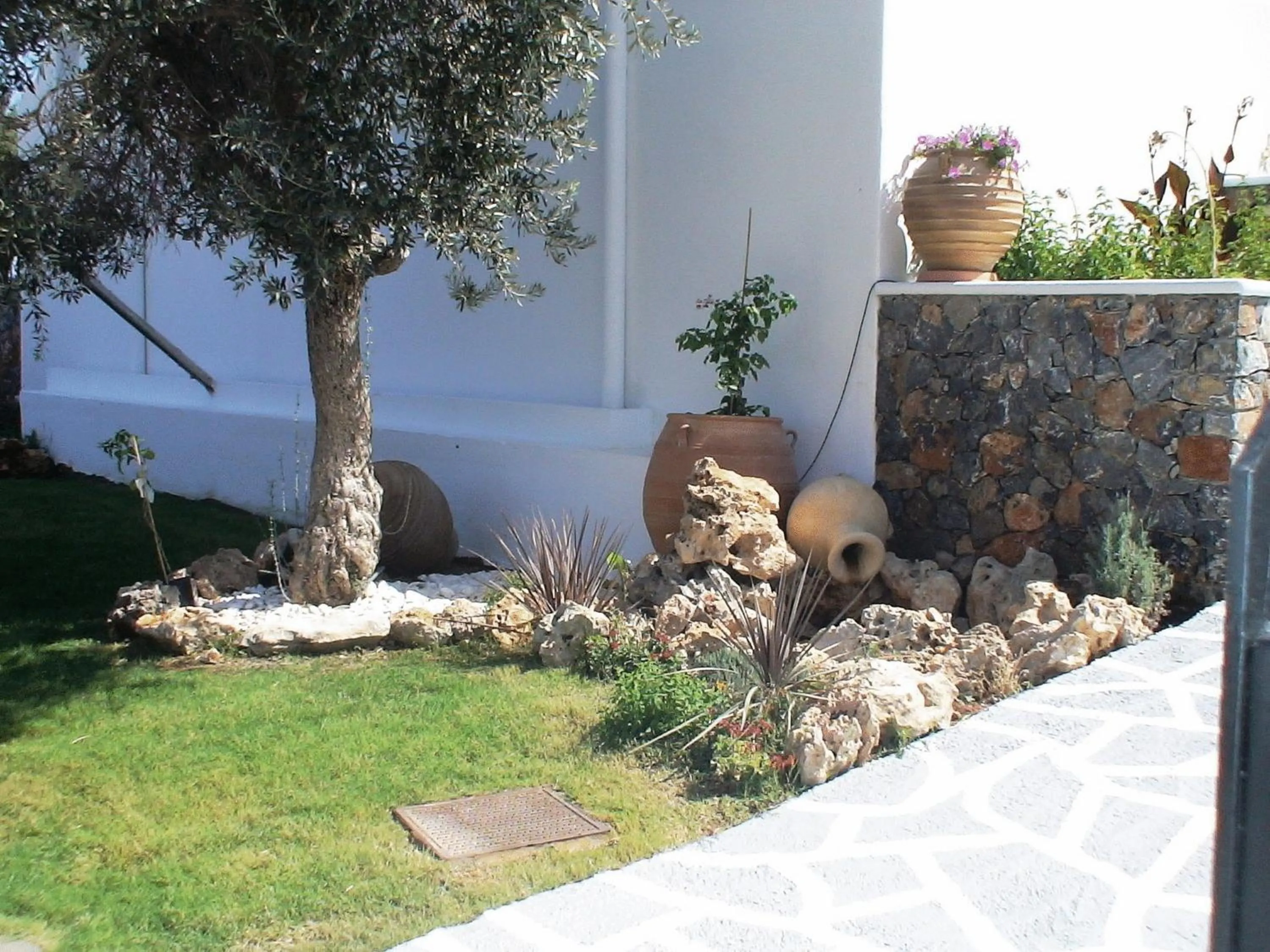 Garden in 'Lindian Myth' Sea View Studios