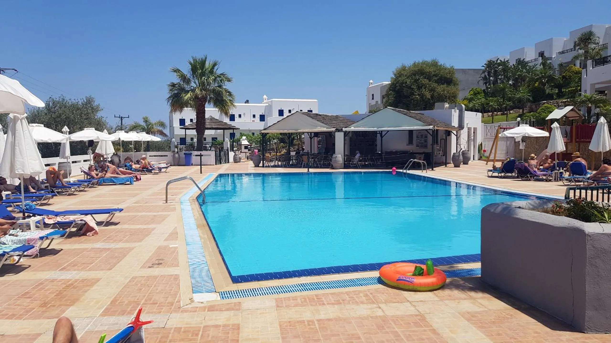 Swimming pool in 'Lindian Myth' Sea View Studios