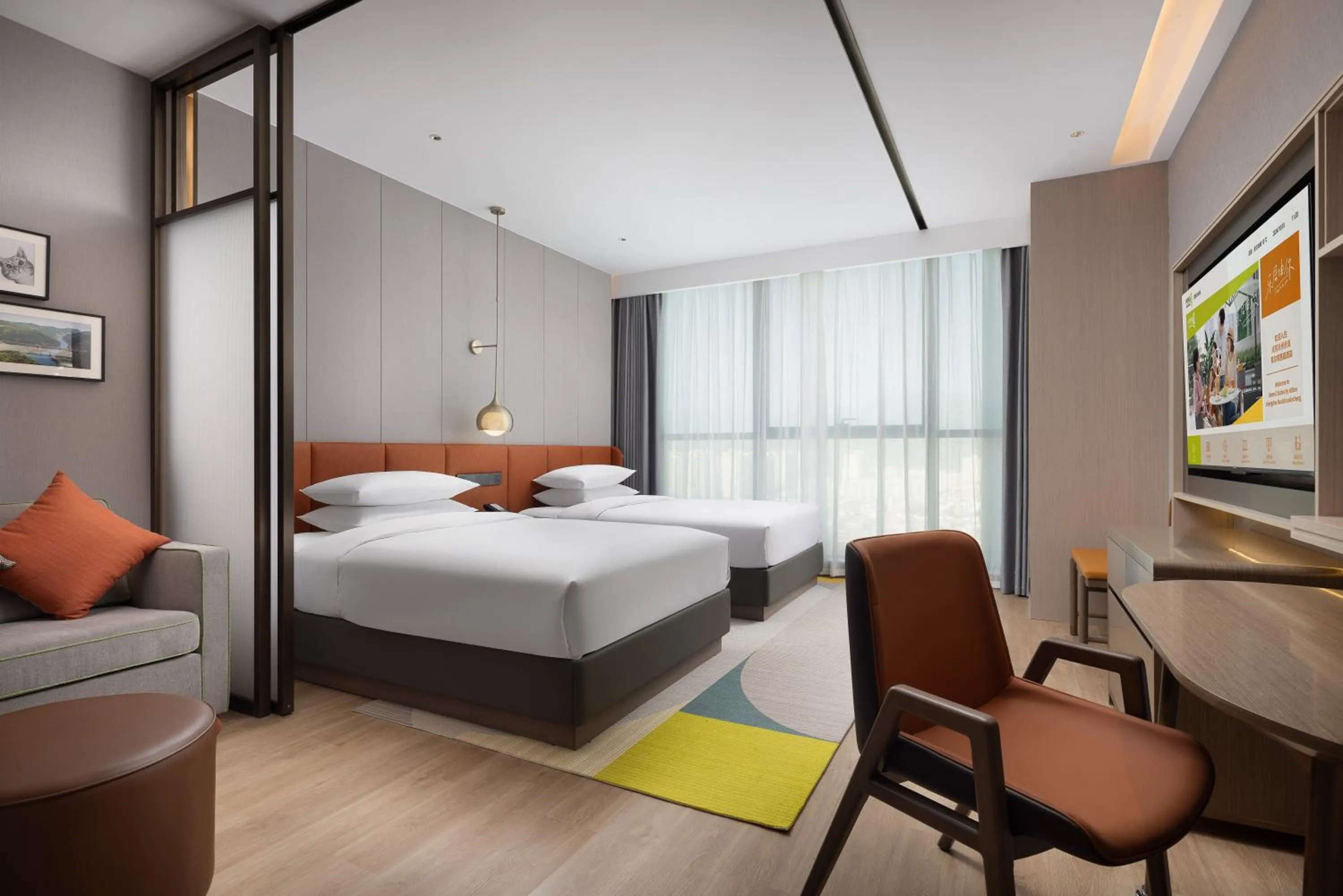 Bed in Home2 Suite by Hilton Chengdu Huaizhou New Town