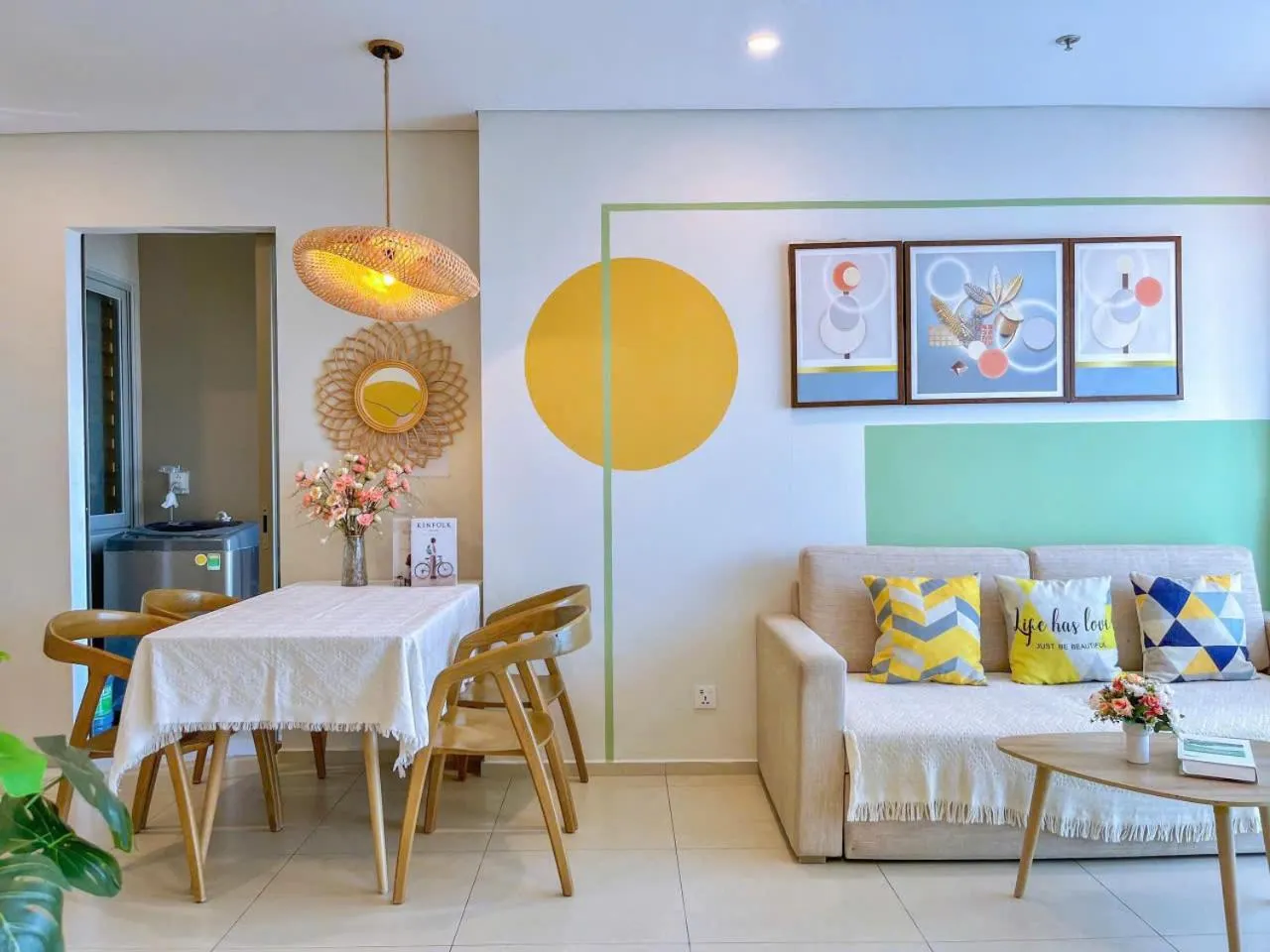 Living room in The Sóng Vũng Tàu - Thương's Homestay