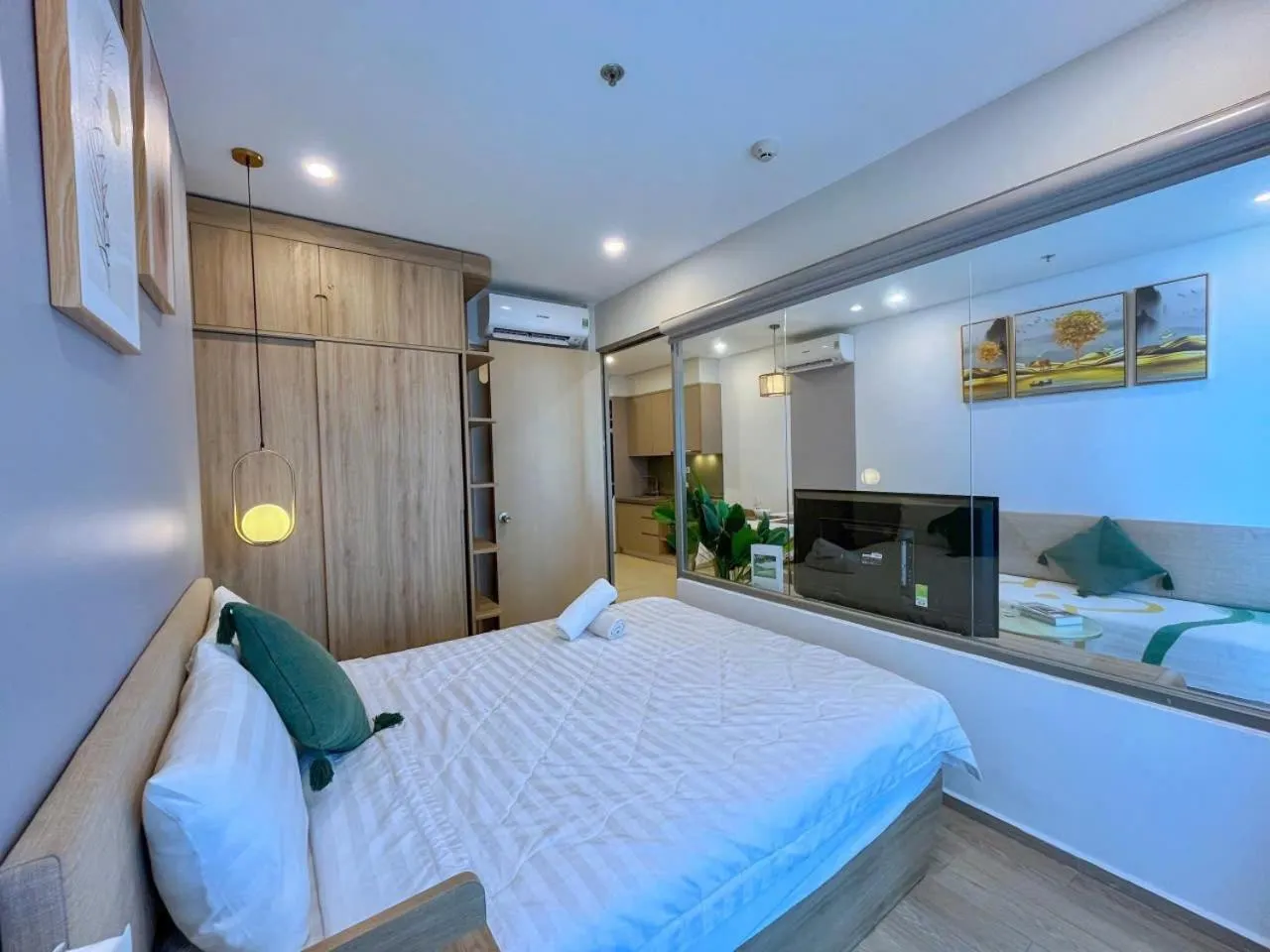 Bed in The Sóng Vũng Tàu - Thương's Homestay