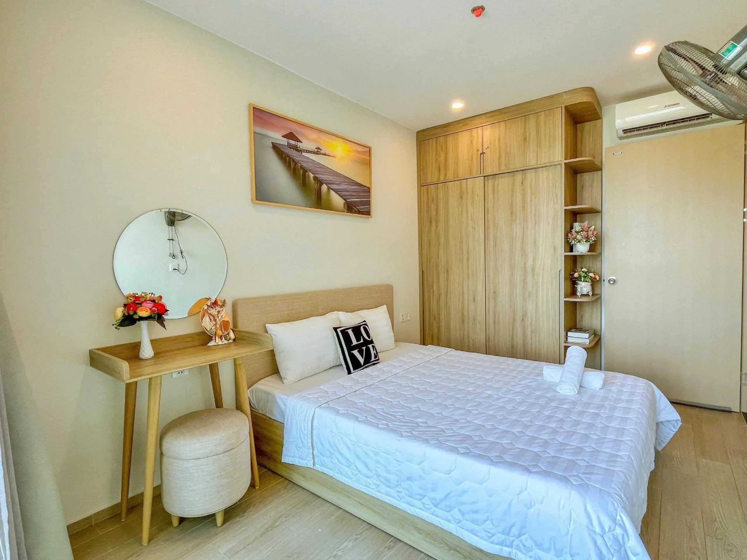 Bed in The Sóng Vũng Tàu - Thương's Homestay