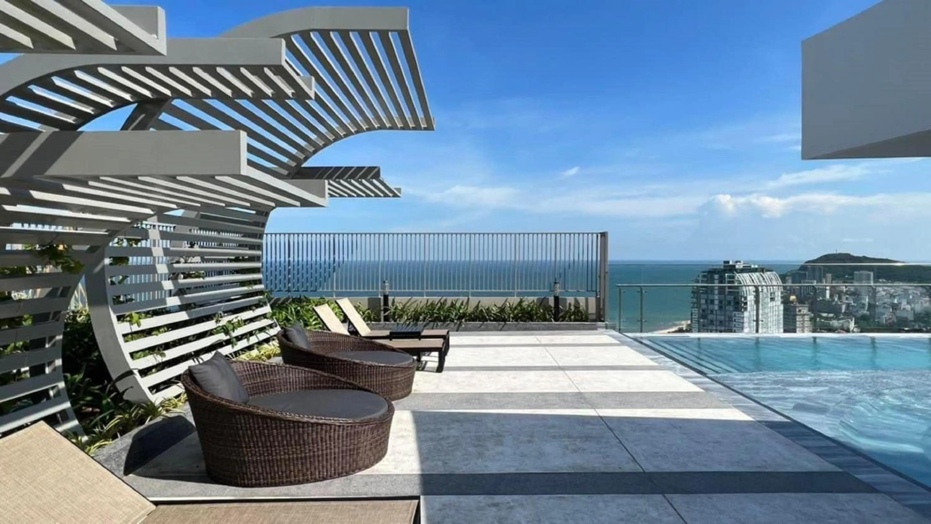 Balcony/Terrace in The Sóng Vũng Tàu - Thương's Homestay