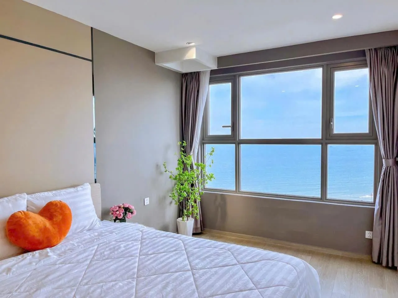 Bed in The Sóng Vũng Tàu - Thương's Homestay