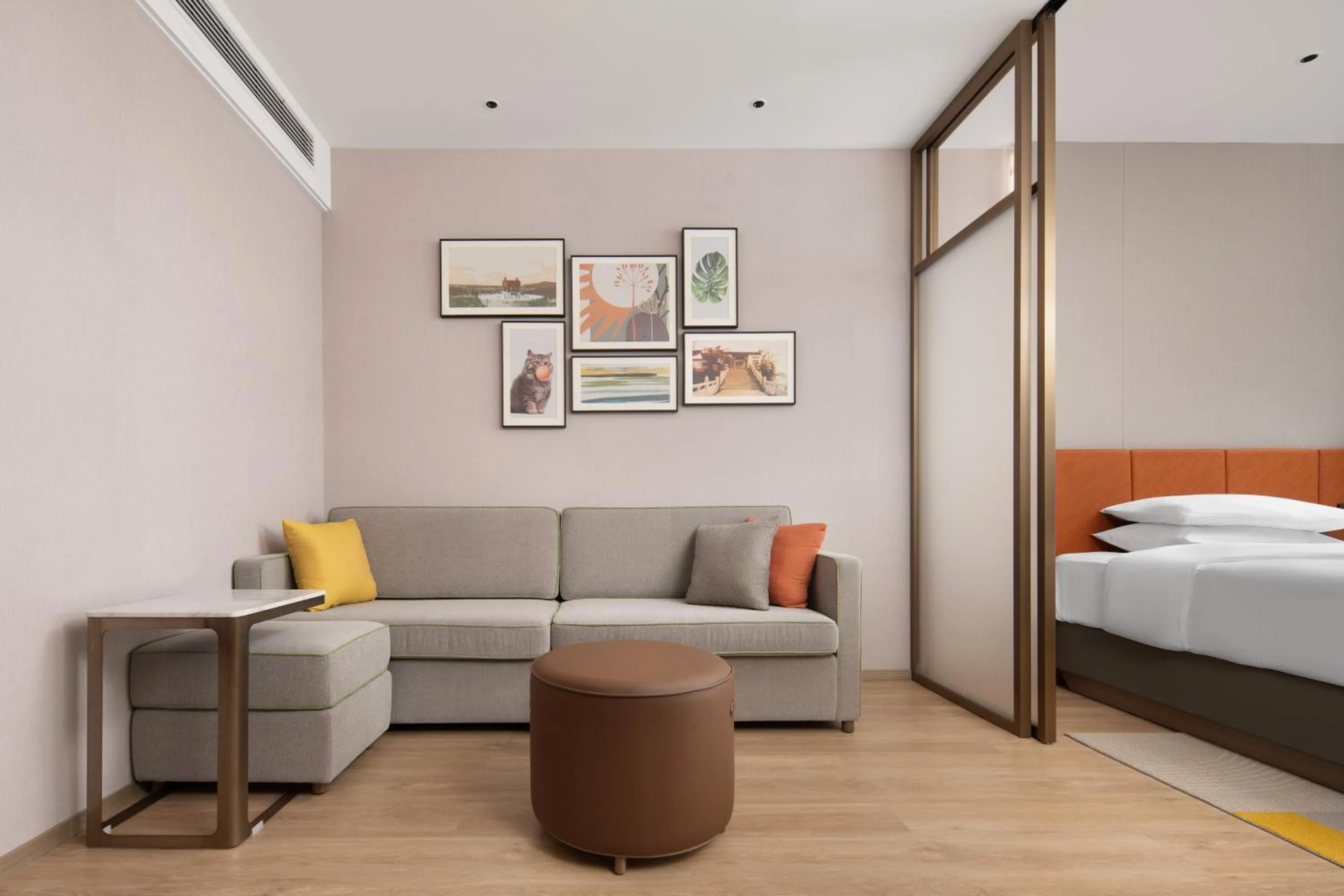 Bed in Home2 Suite by Hilton Hengyang Zhenxiang