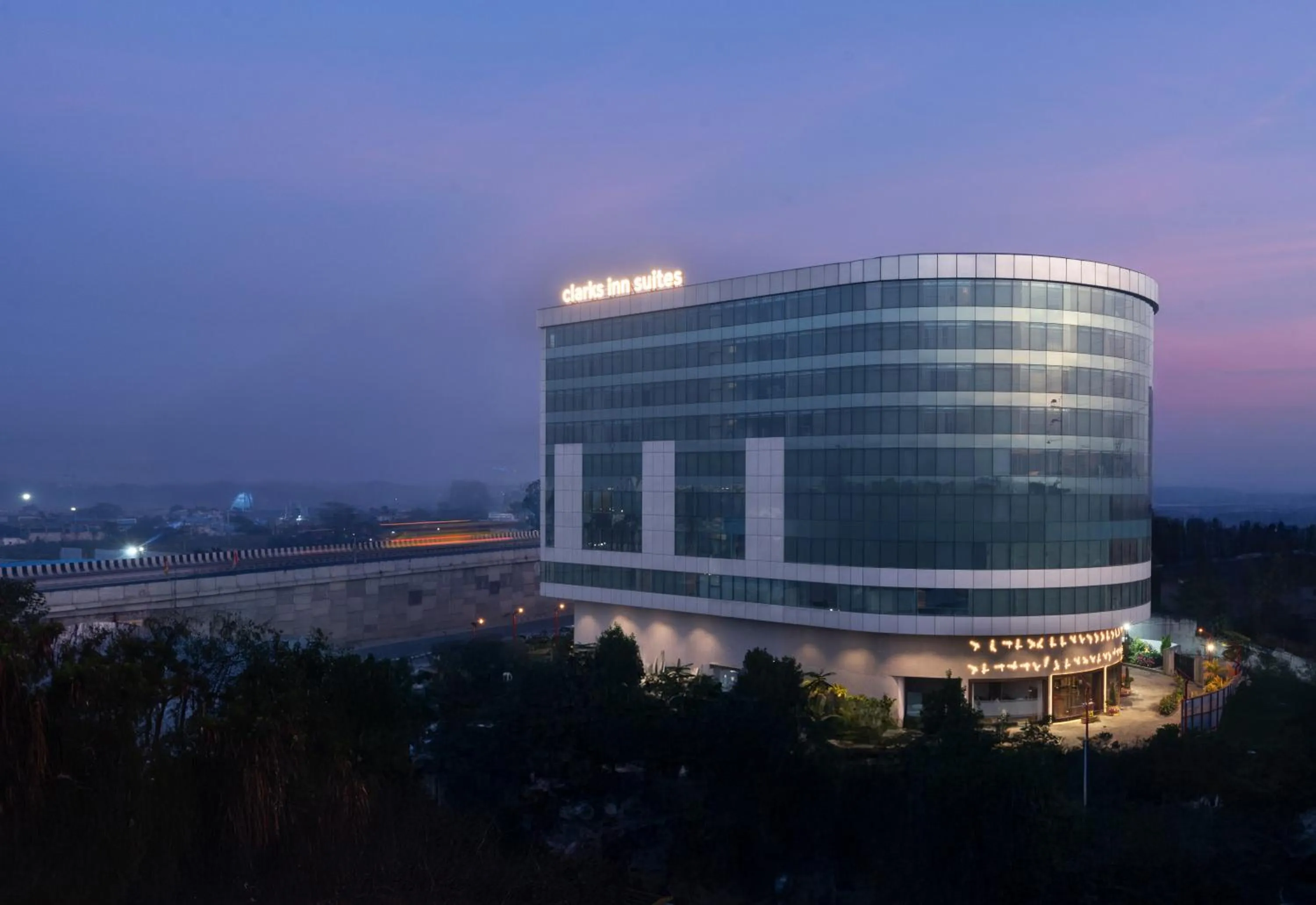 Property building in Clarks Inn Suites Hyderabad Airport