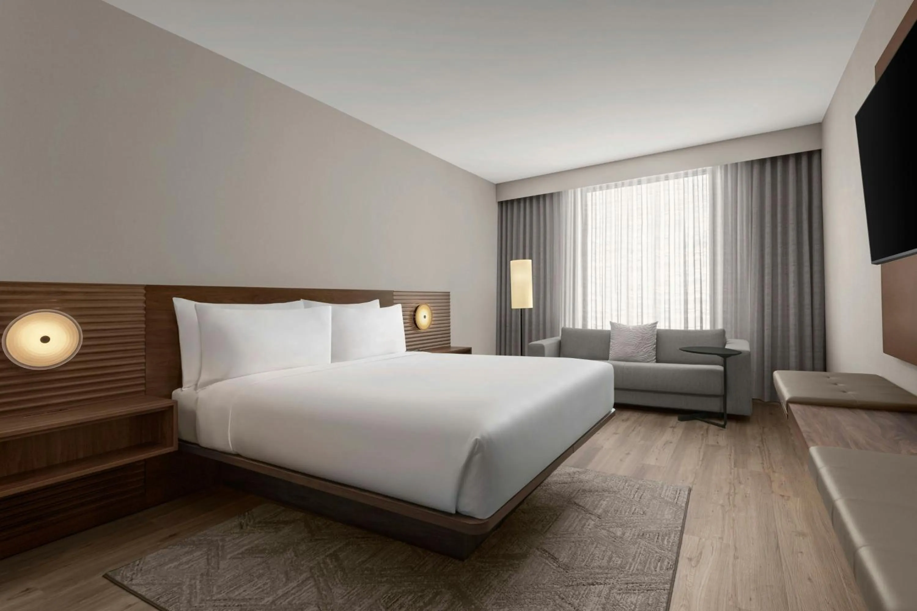 Photo of the whole room, Bed in AC Hotel by Marriott Pasadena