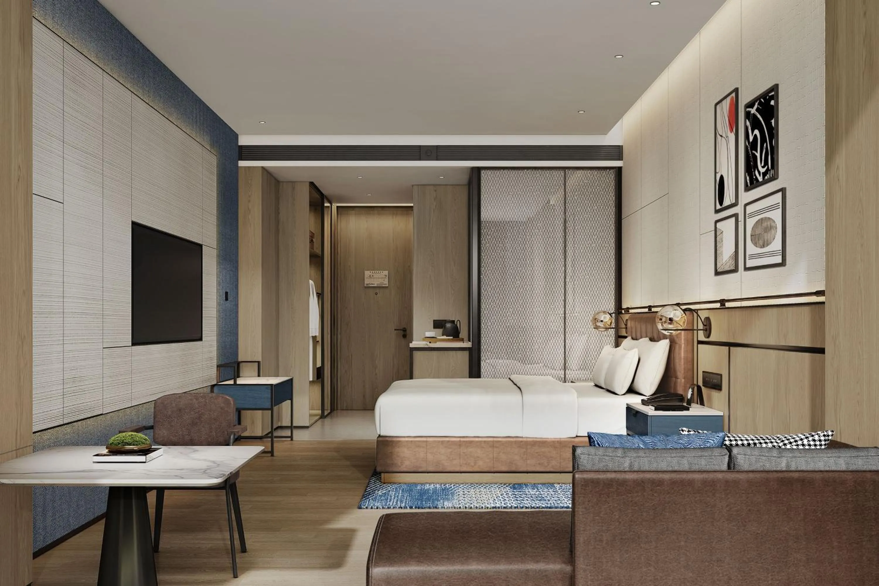 Photo of the whole room, Bed in Four Points by Sheraton Chongqing North Railway Station