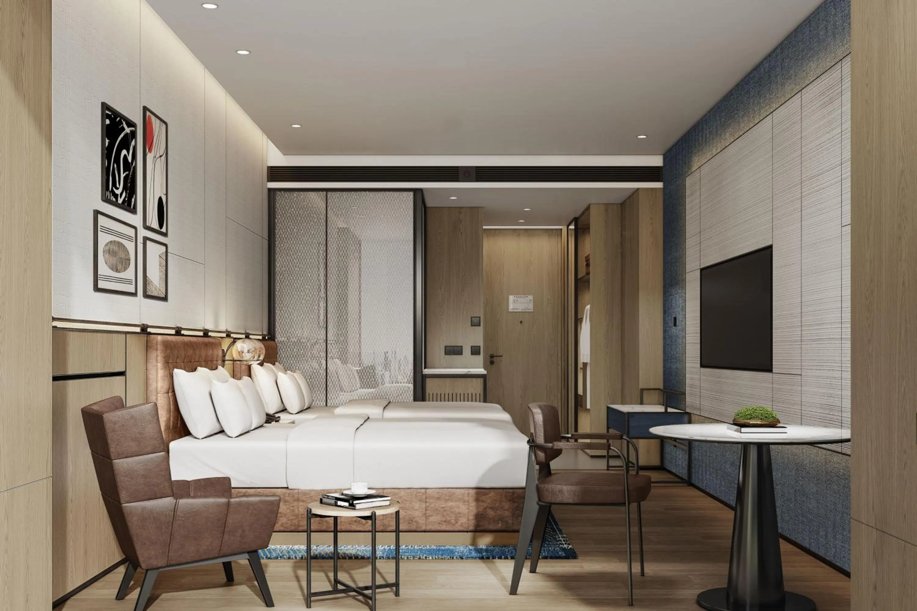 Photo of the whole room, Bed in Four Points by Sheraton Chongqing North Railway Station