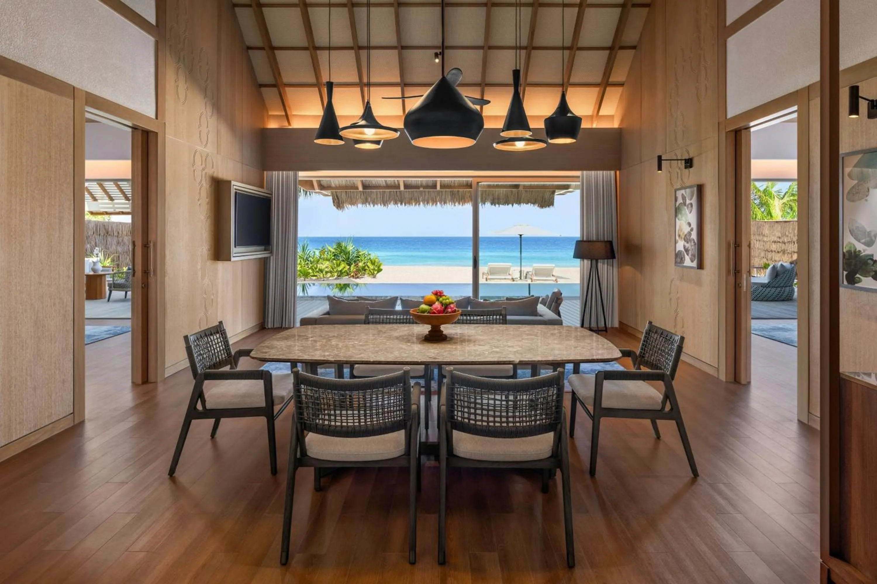 Swimming pool in JW Marriott Maldives Kaafu Atoll Island Resort