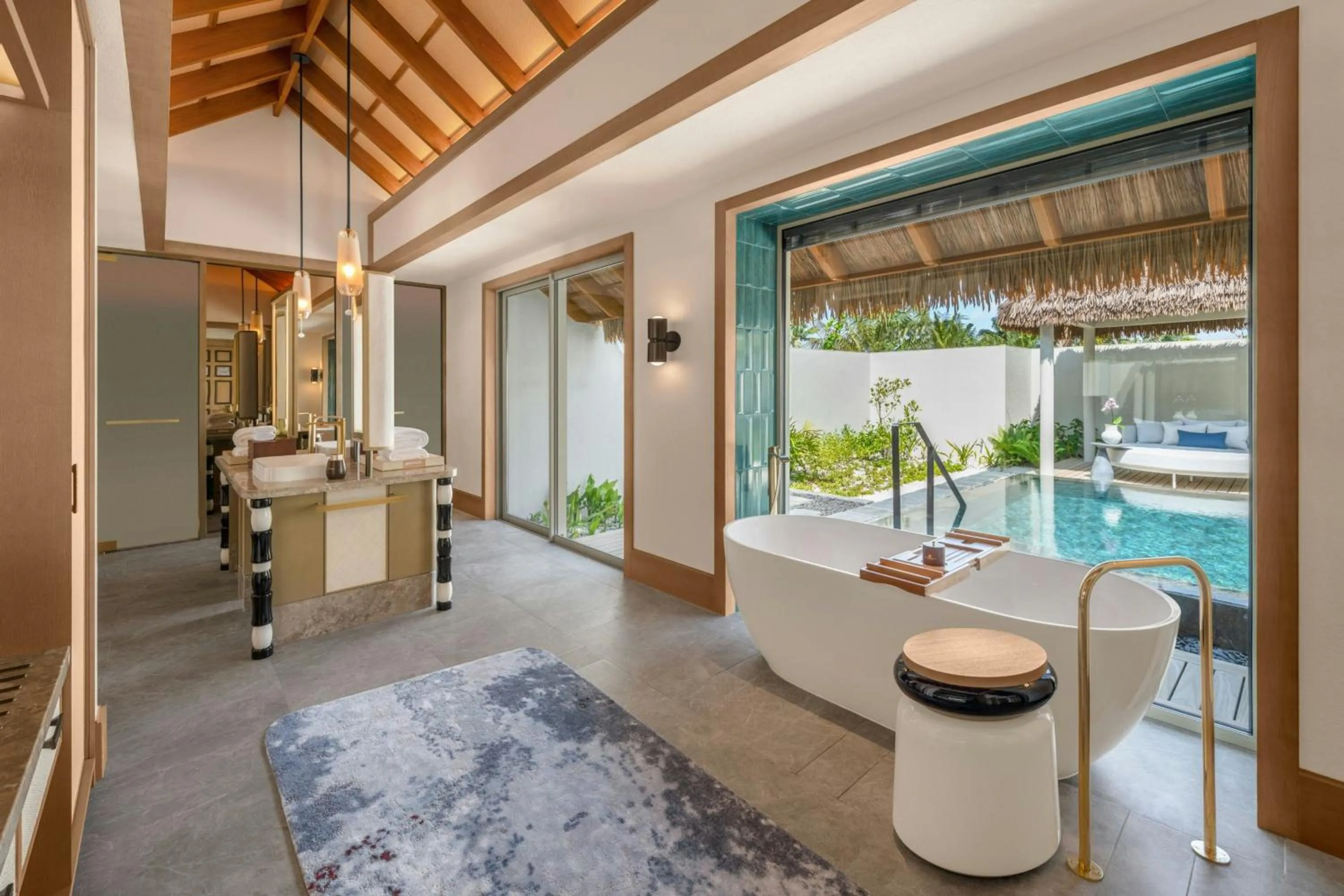 Bathroom in JW Marriott Maldives Kaafu Atoll Island Resort