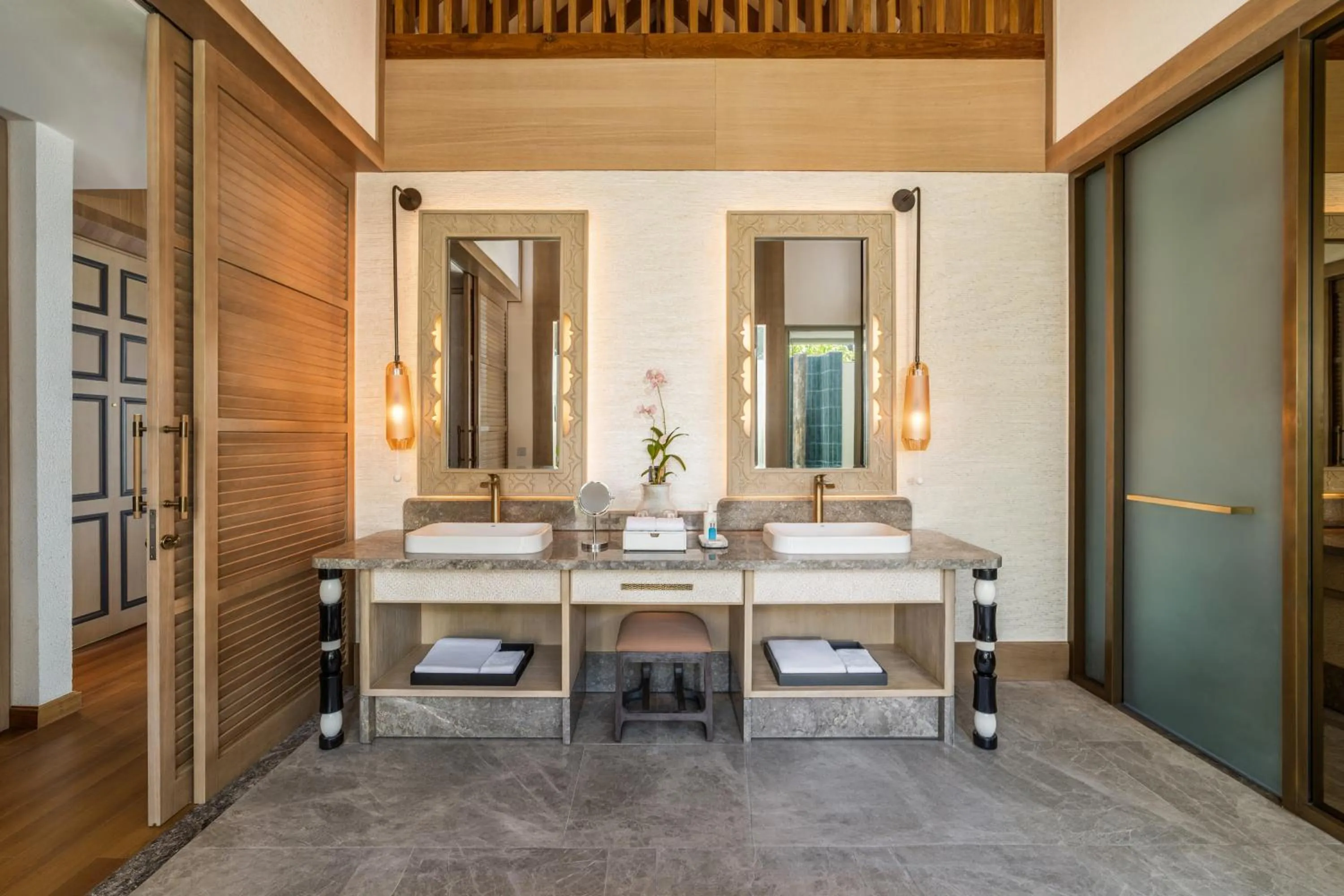 Bathroom in JW Marriott Maldives Kaafu Atoll Island Resort