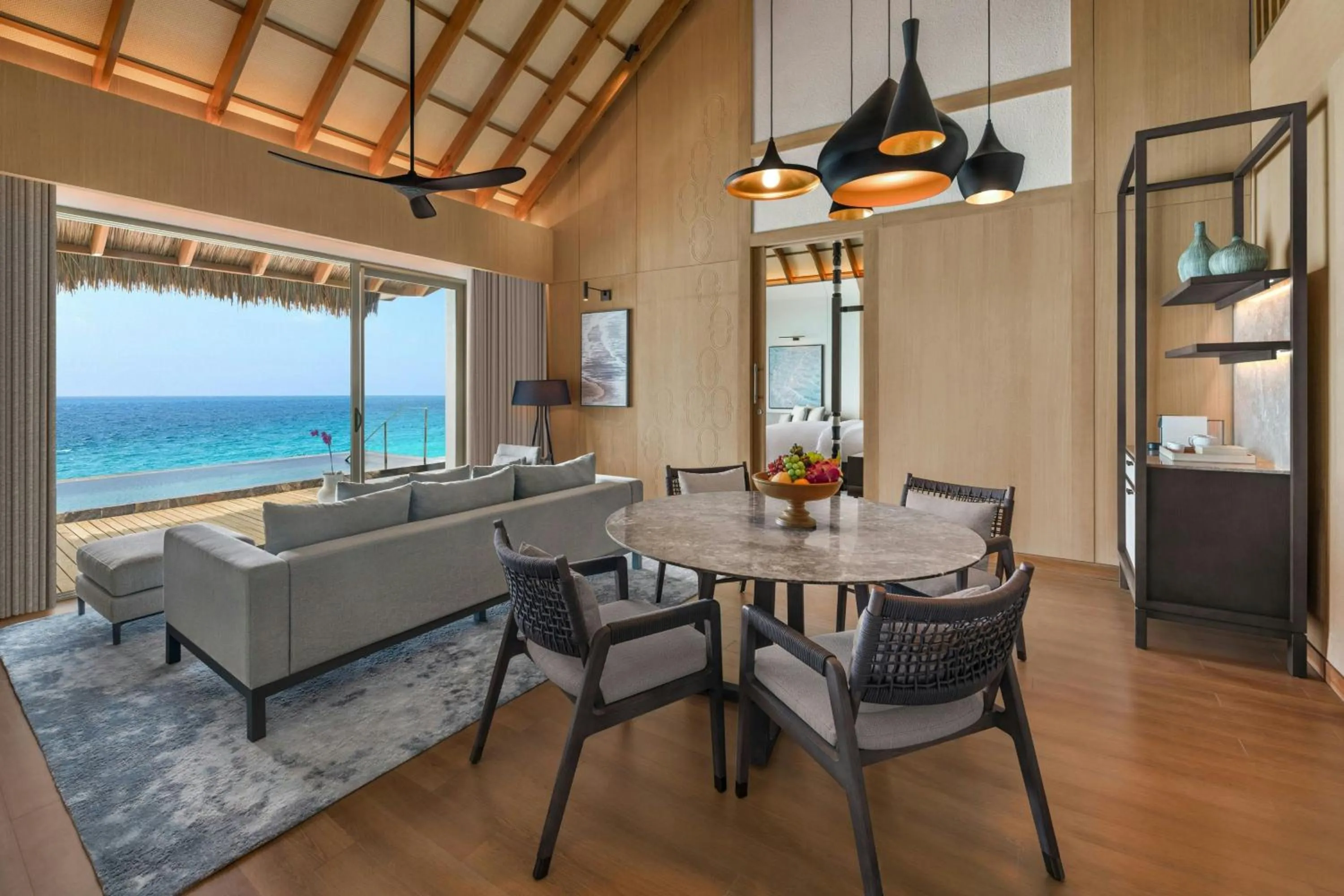 Living room in JW Marriott Maldives Kaafu Atoll Island Resort