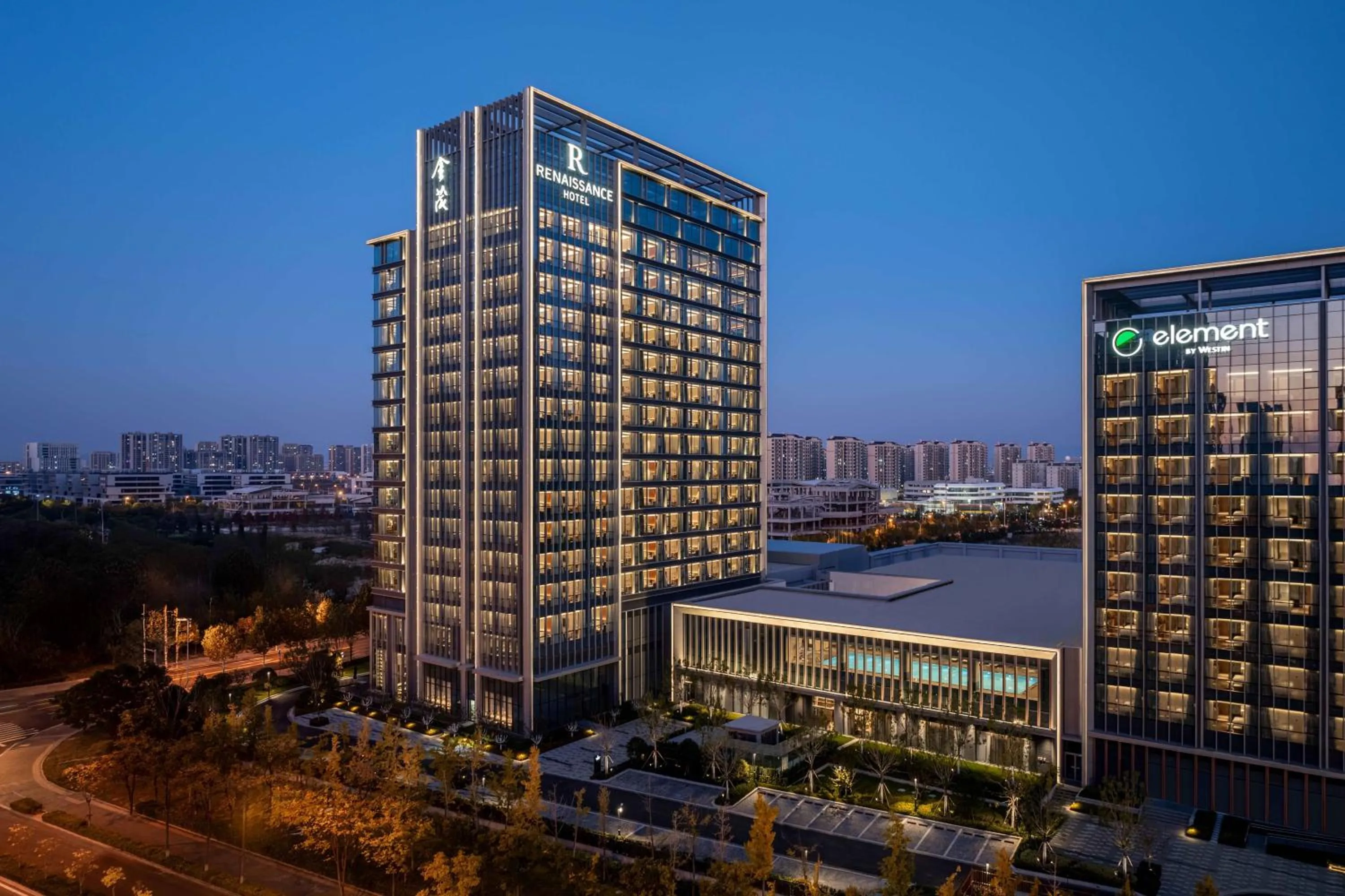 Property building in Renaissance Qingdao Hotel