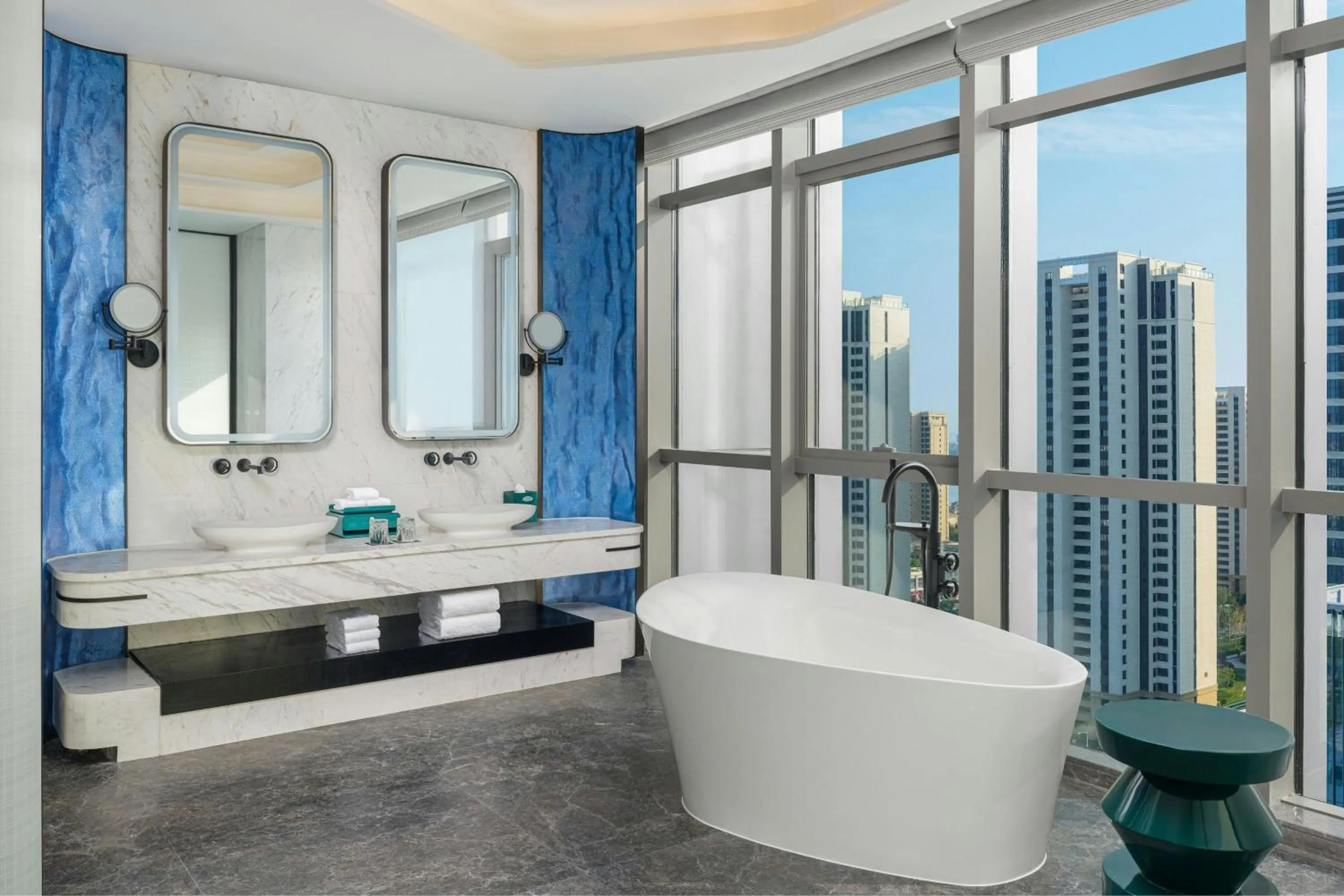 Bathroom in Renaissance Qingdao Hotel